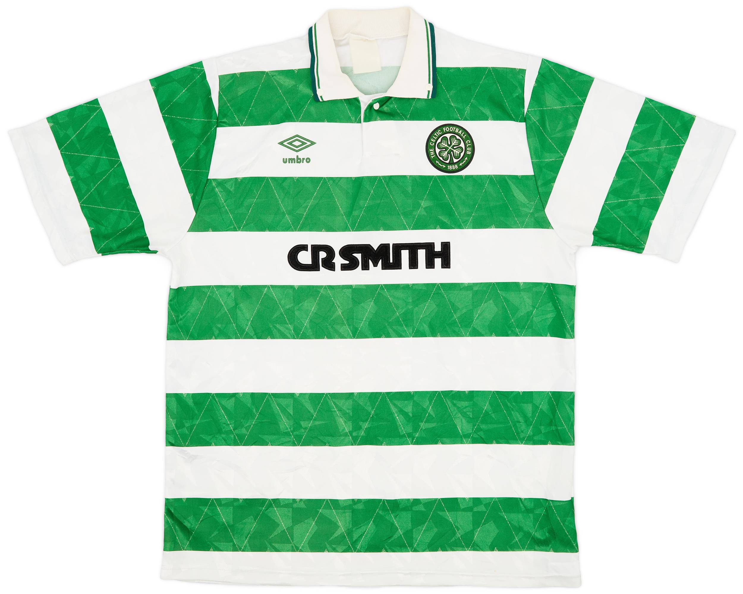 1989-91 Celtic Home Shirt - 8/10 - (XL)
