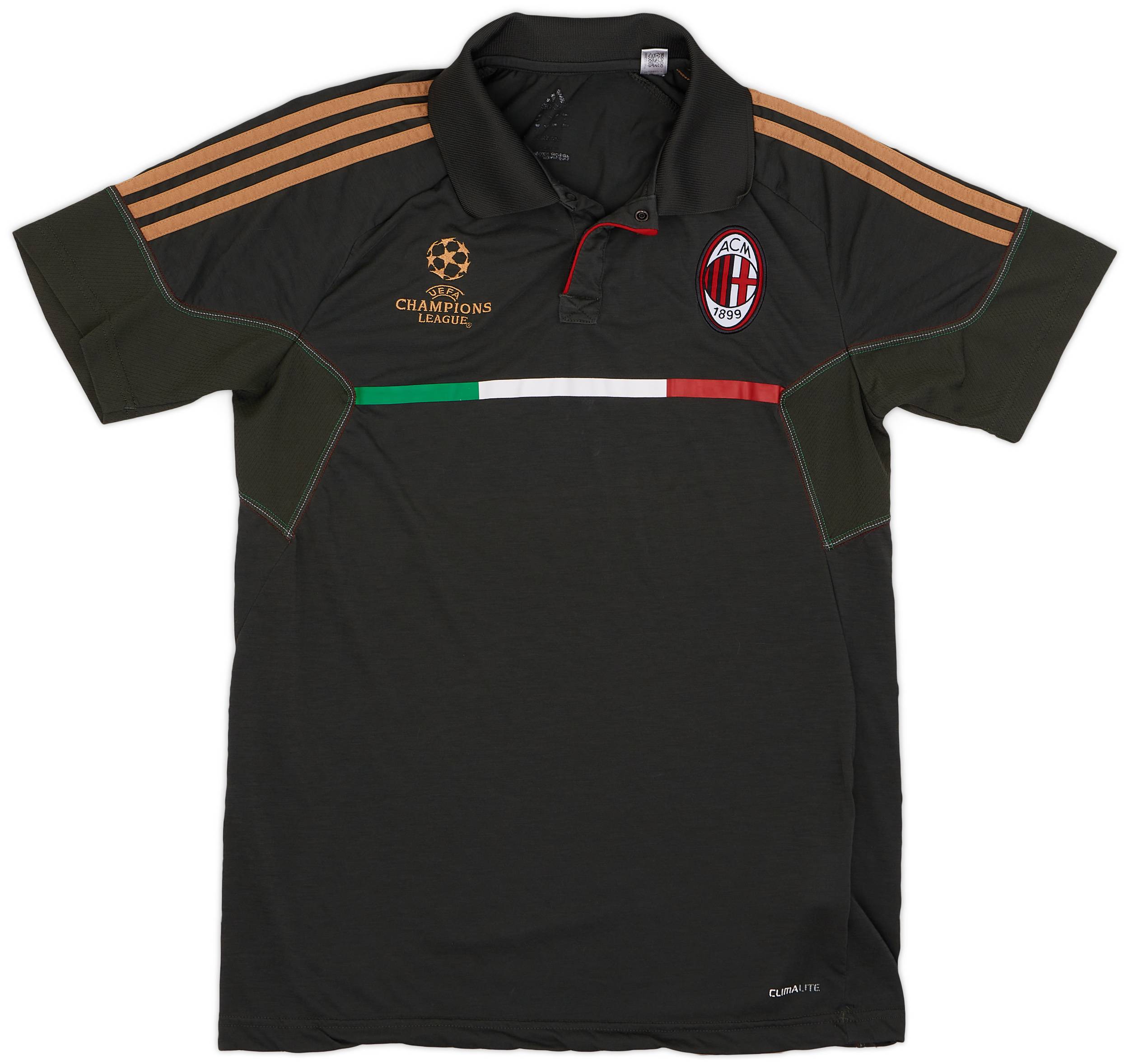 2011-12 AC Milan adidas CL Polo Shirt - 8/10 - (S)