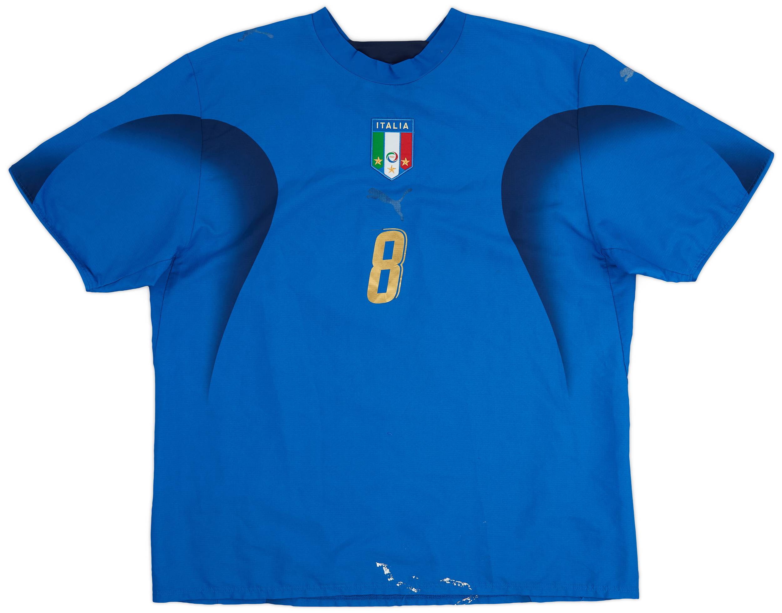 2006 Italy Home Shirt Gattuso #8 - 4/10 - (XL)