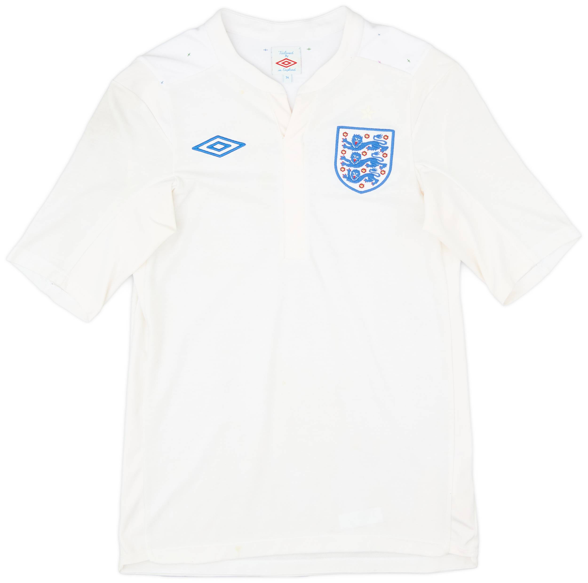 2010-11 England Home Shirt - 8/10 - (XS)