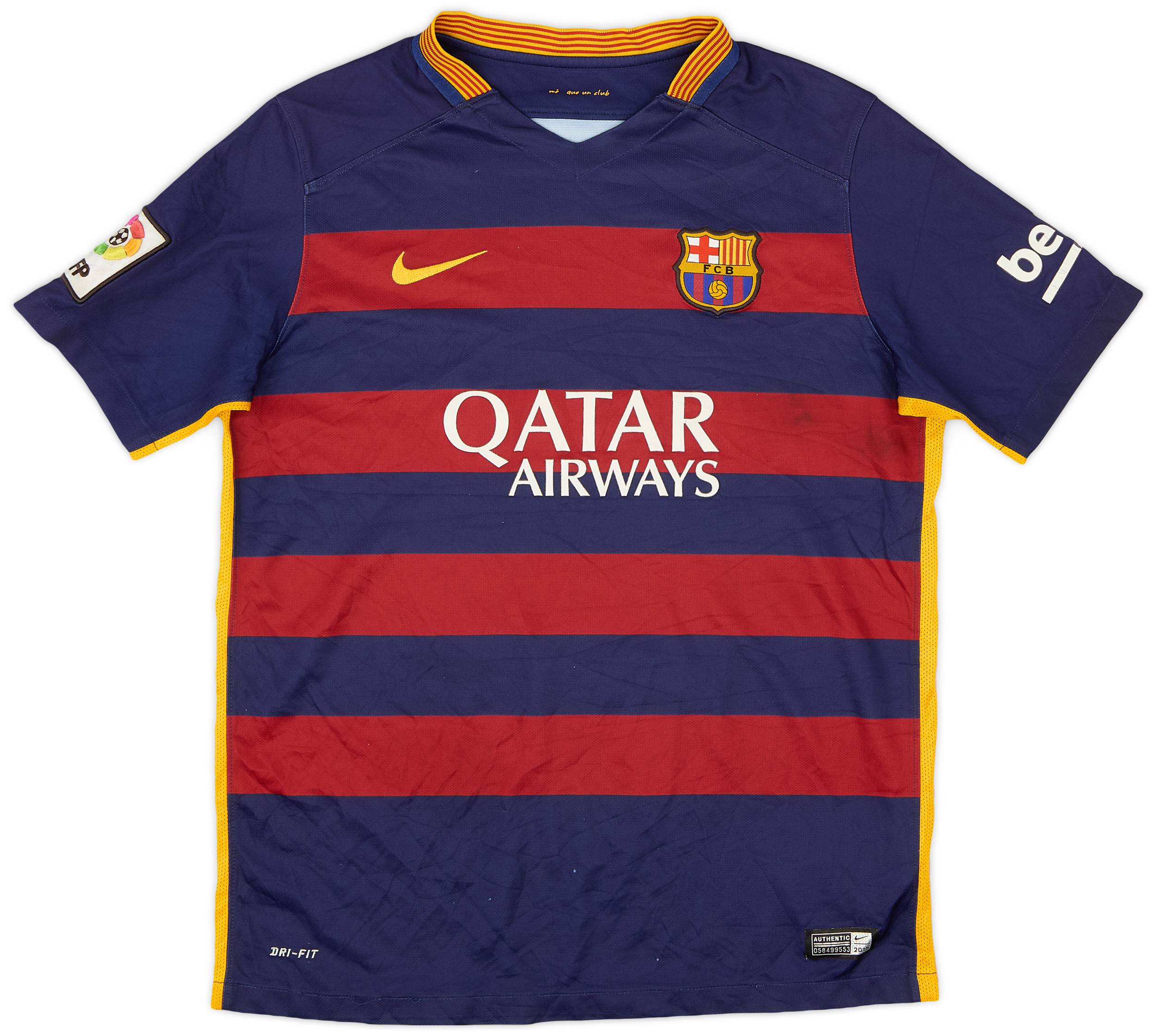 2015-16 Barcelona Home Shirt - 7/10 - (XL.Boys)