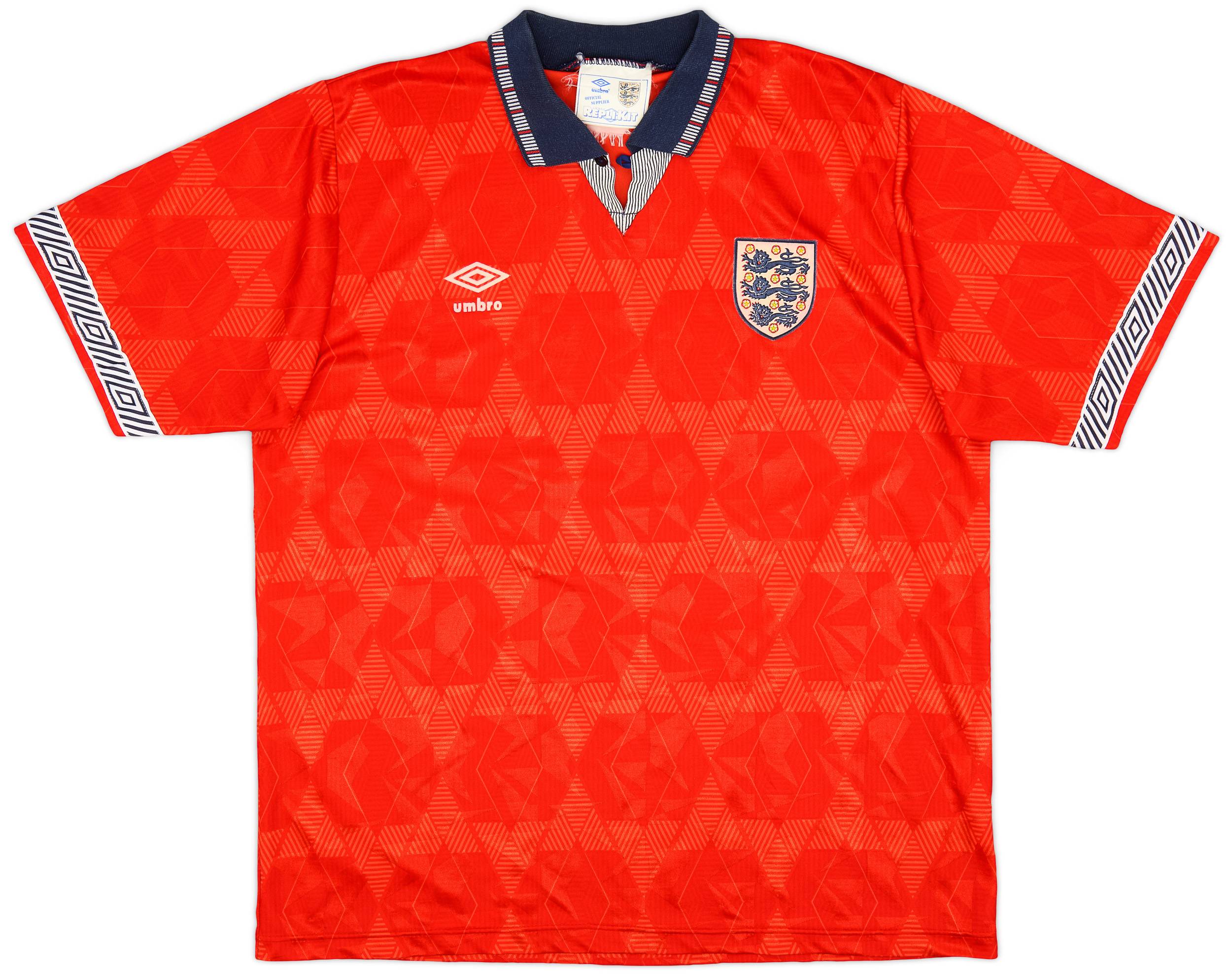 1990-93 England Away Shirt - 8/10 - (L)