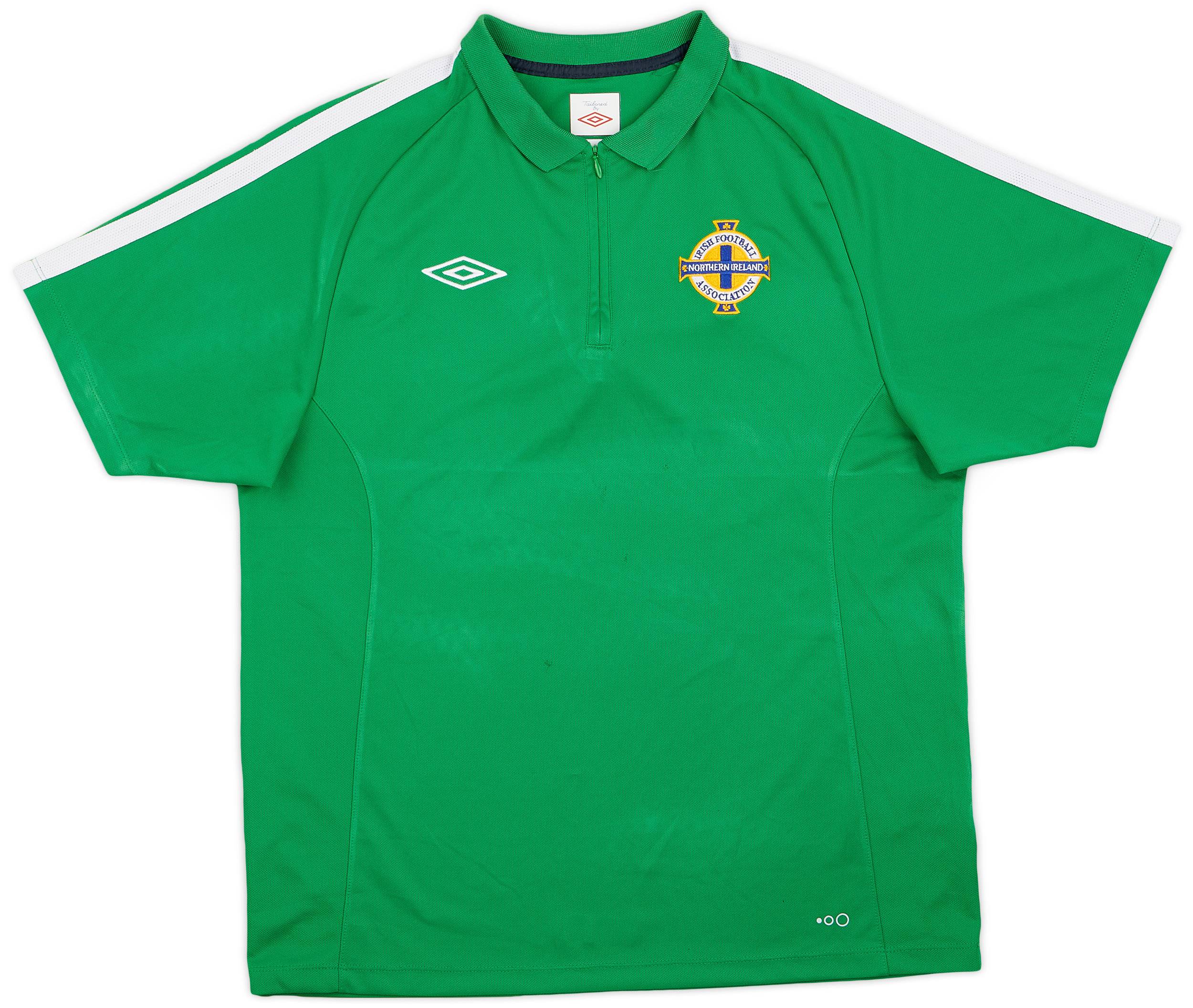 2010-11 Northern Ireland 1/4 Zip Polo Shirt - 8/10 - (L)