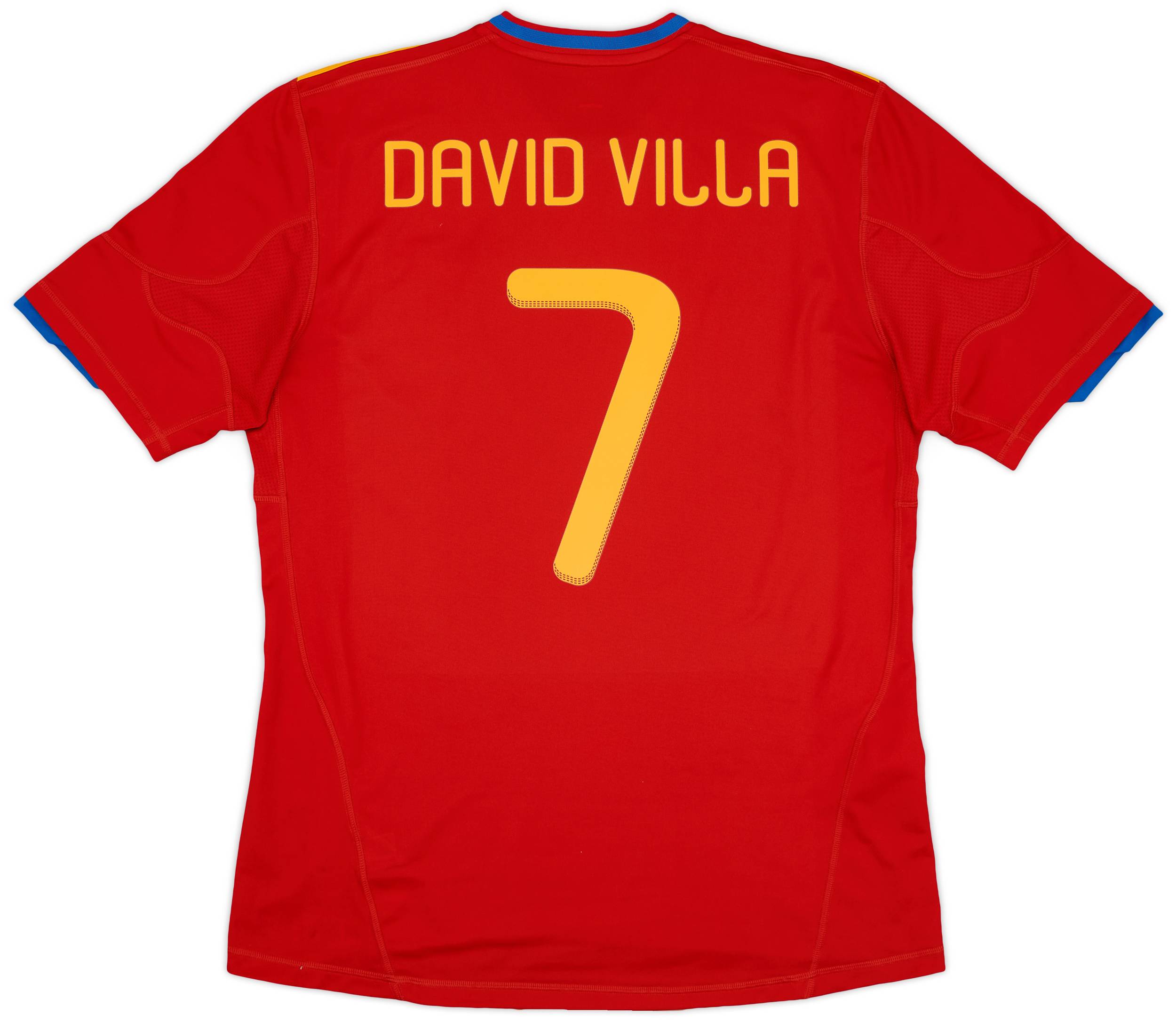 2009-10 Spain Home Shirt David Villa #7 - 9/10 - (L)