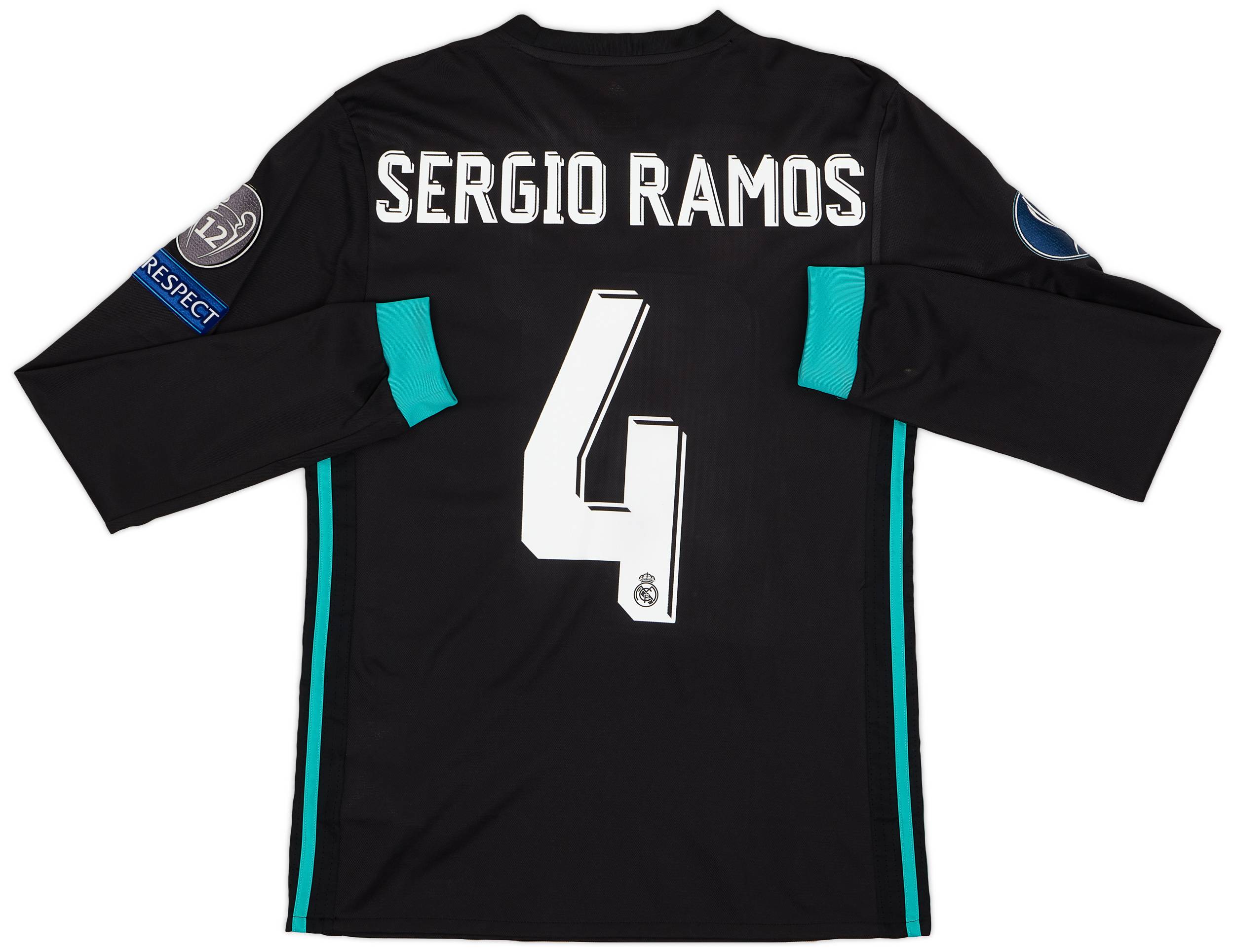 2017-18 Real Madrid 'UEFA Supercup' Away L/S Shirt Sergio