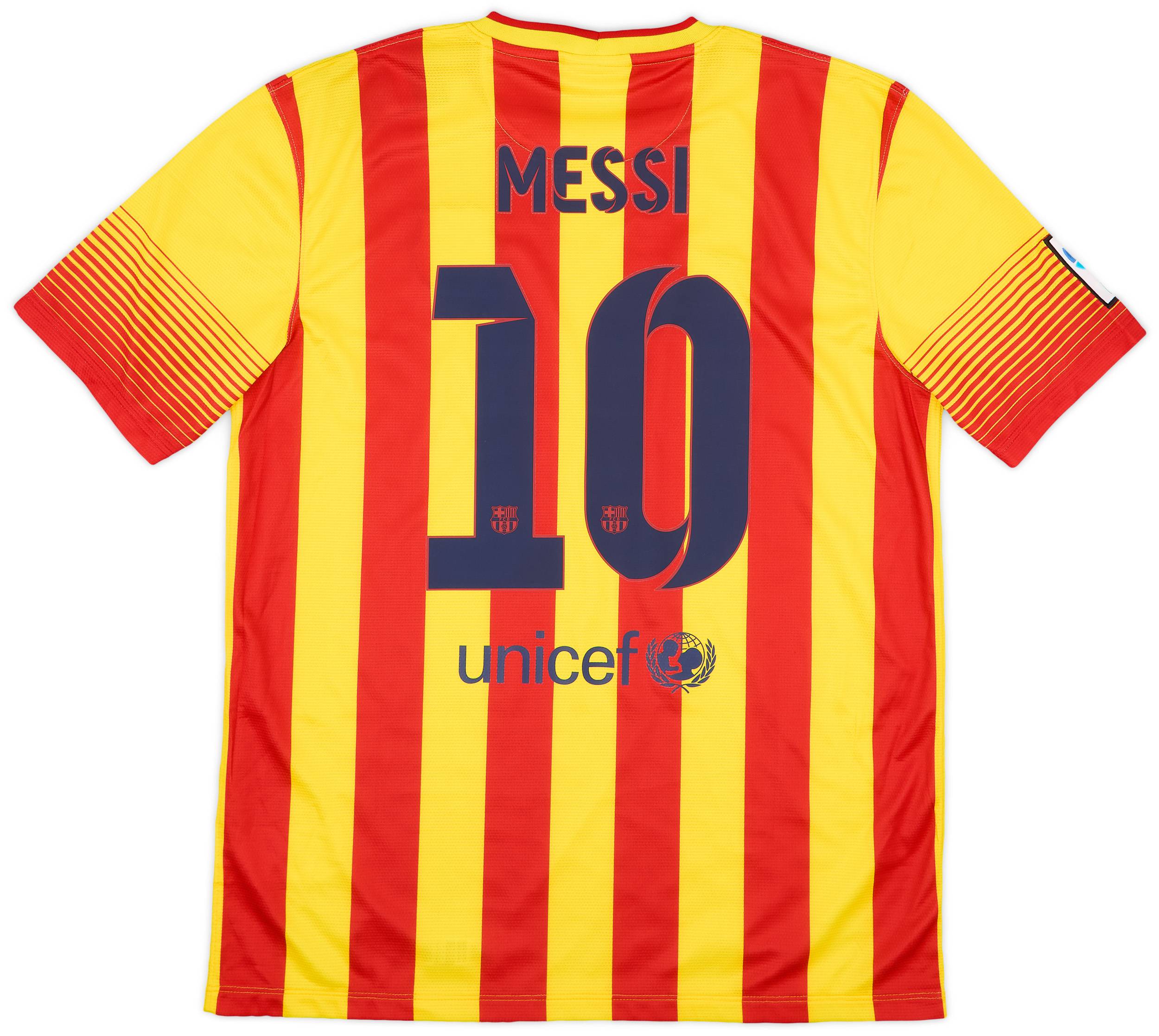 2013-15 Barcelona Away Shirt Messi #10 (L)