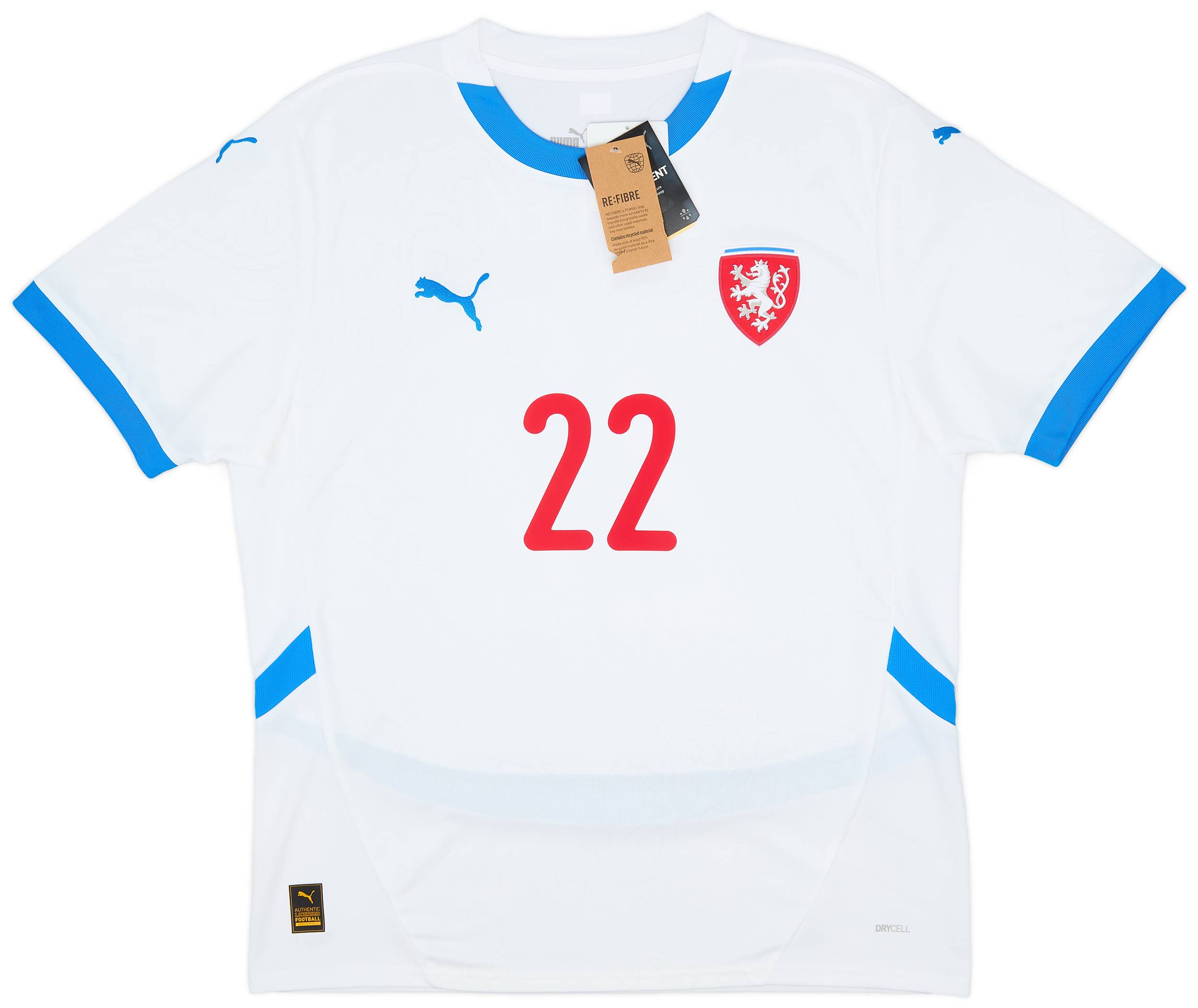 2024-25 Czech Republic Away Shirt Soucek #22