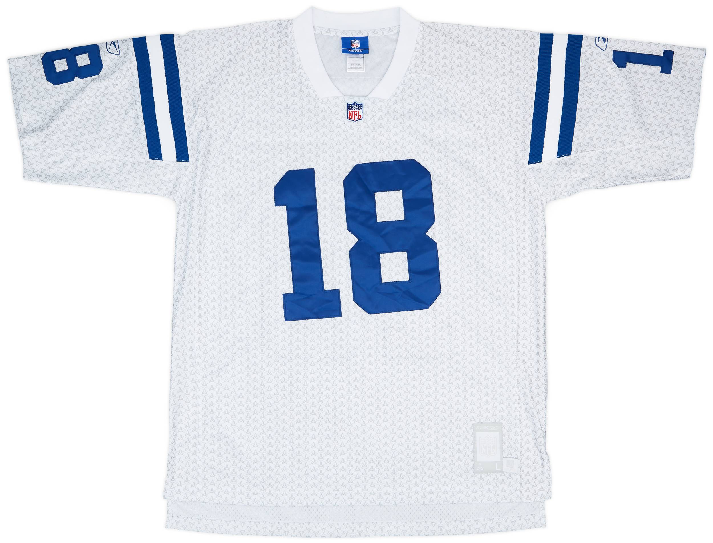 2007 Colts de Indianápolis Manning #18 Reebok Jersey Premier - 9/10 - (L), image size:2500x1906