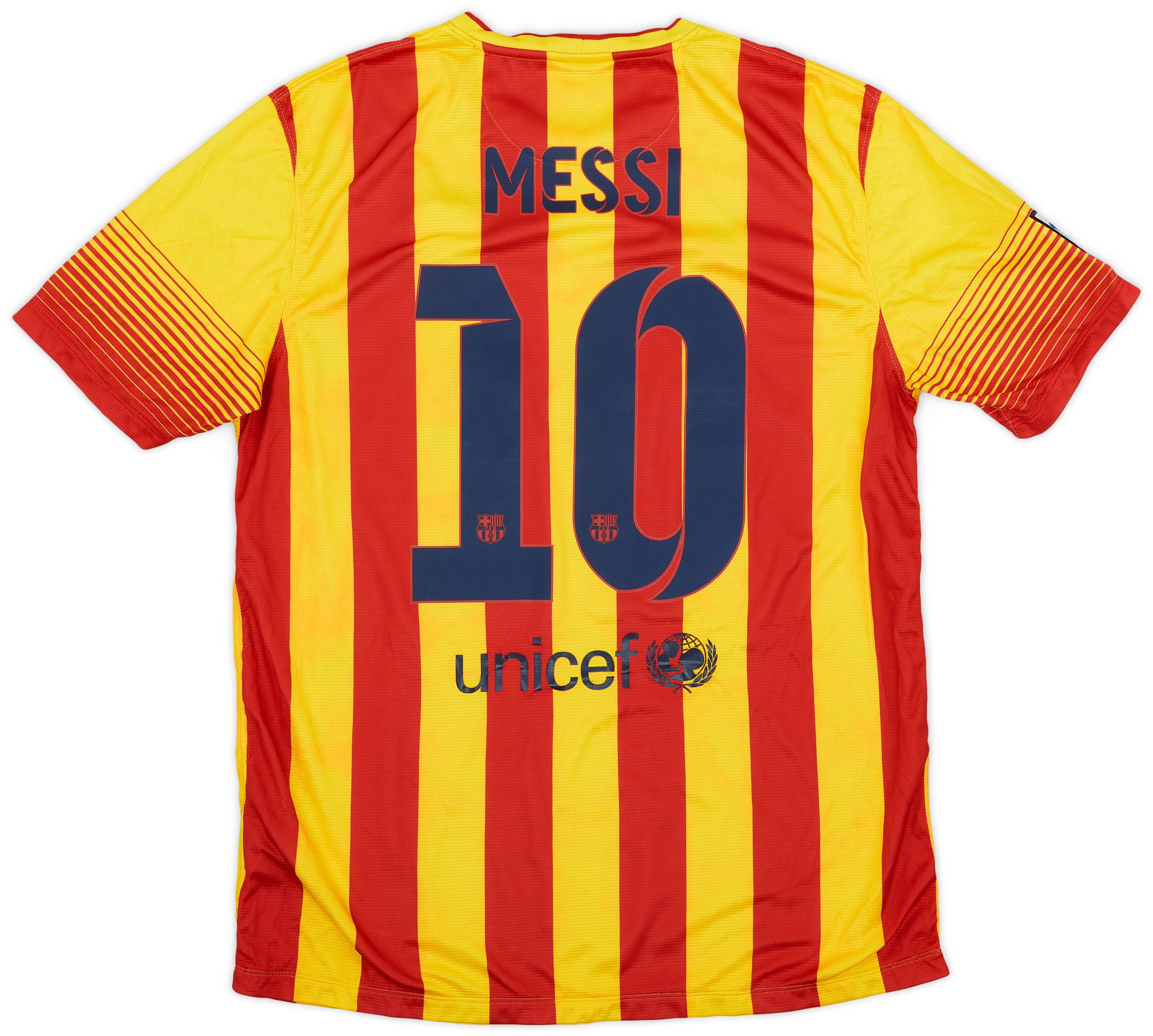 2013-15 Barcelona Away Shirt Messi #10 - 5/10 - (L)