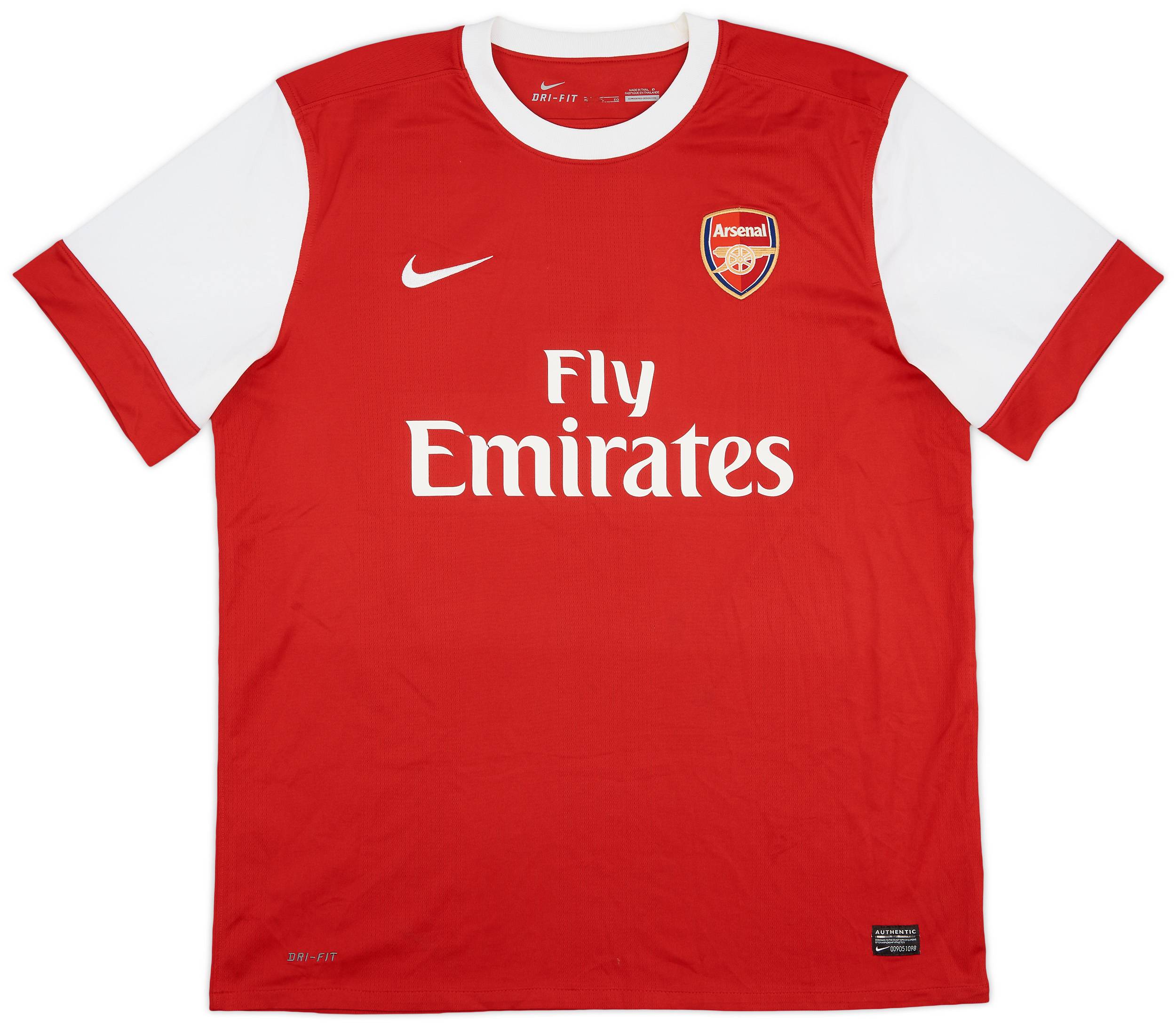 2010-11 Arsenal Home Shirt Fabregas #4 5/10 (XL)