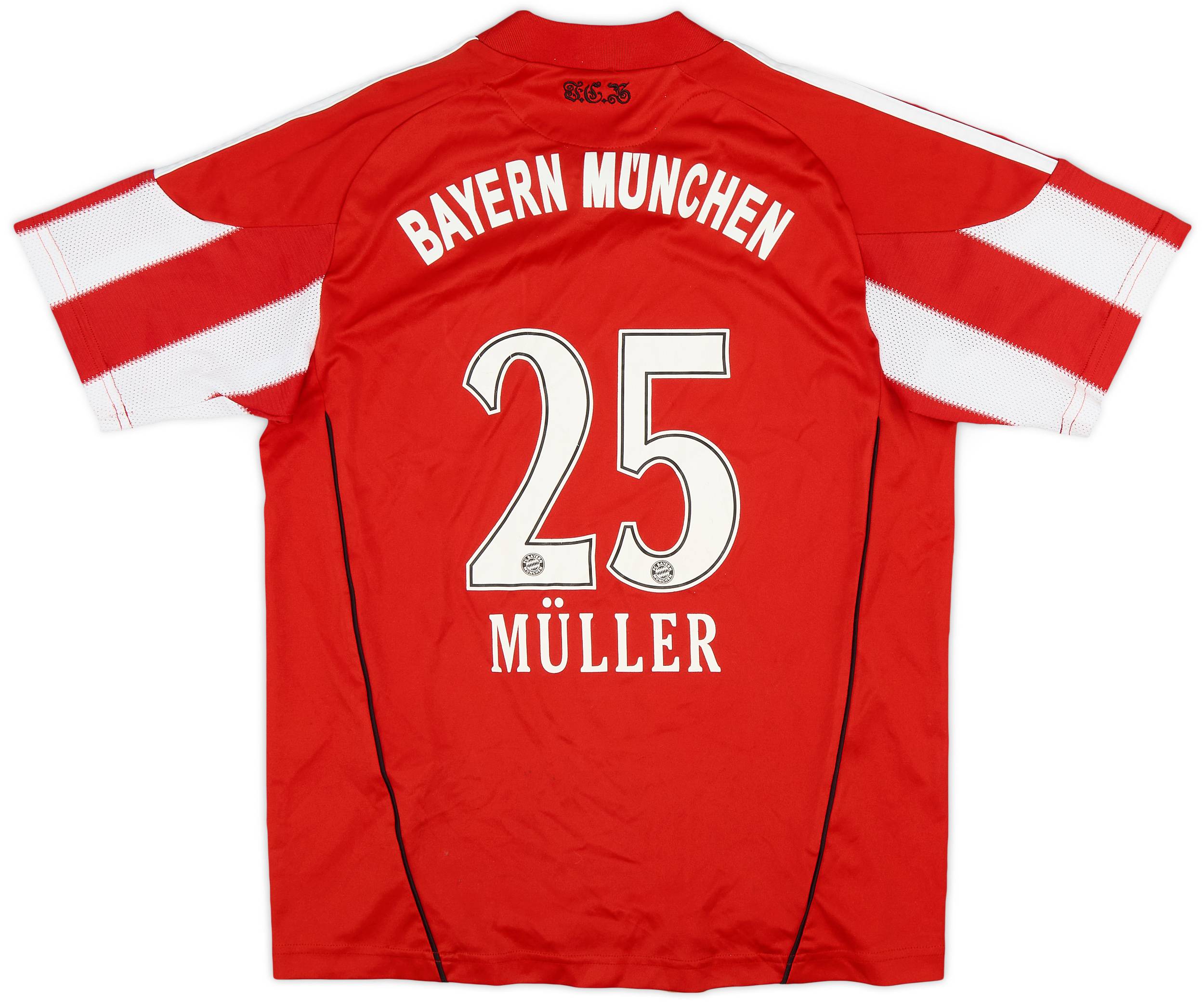 2010-11 Bayern Munich Home Shirt Muller #25 - 7/10 - (M.Boys)