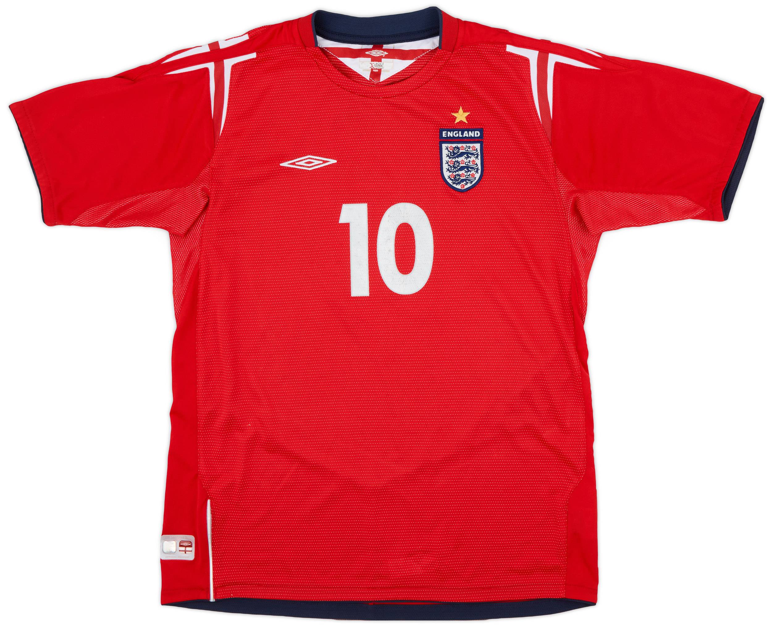 2004-06 England Away Shirt Owen #10 - 6/10 - (XL.Boys)