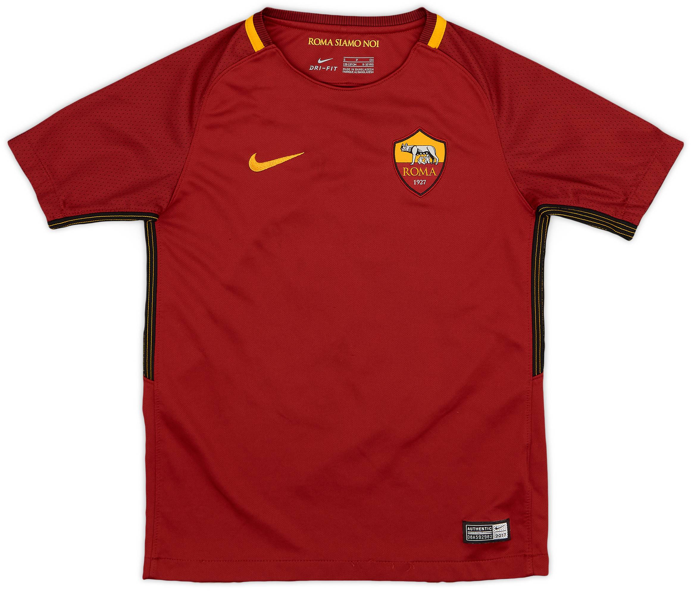 2017-18 Roma Home Shirt #2 - 7/10 - (S.Boys)