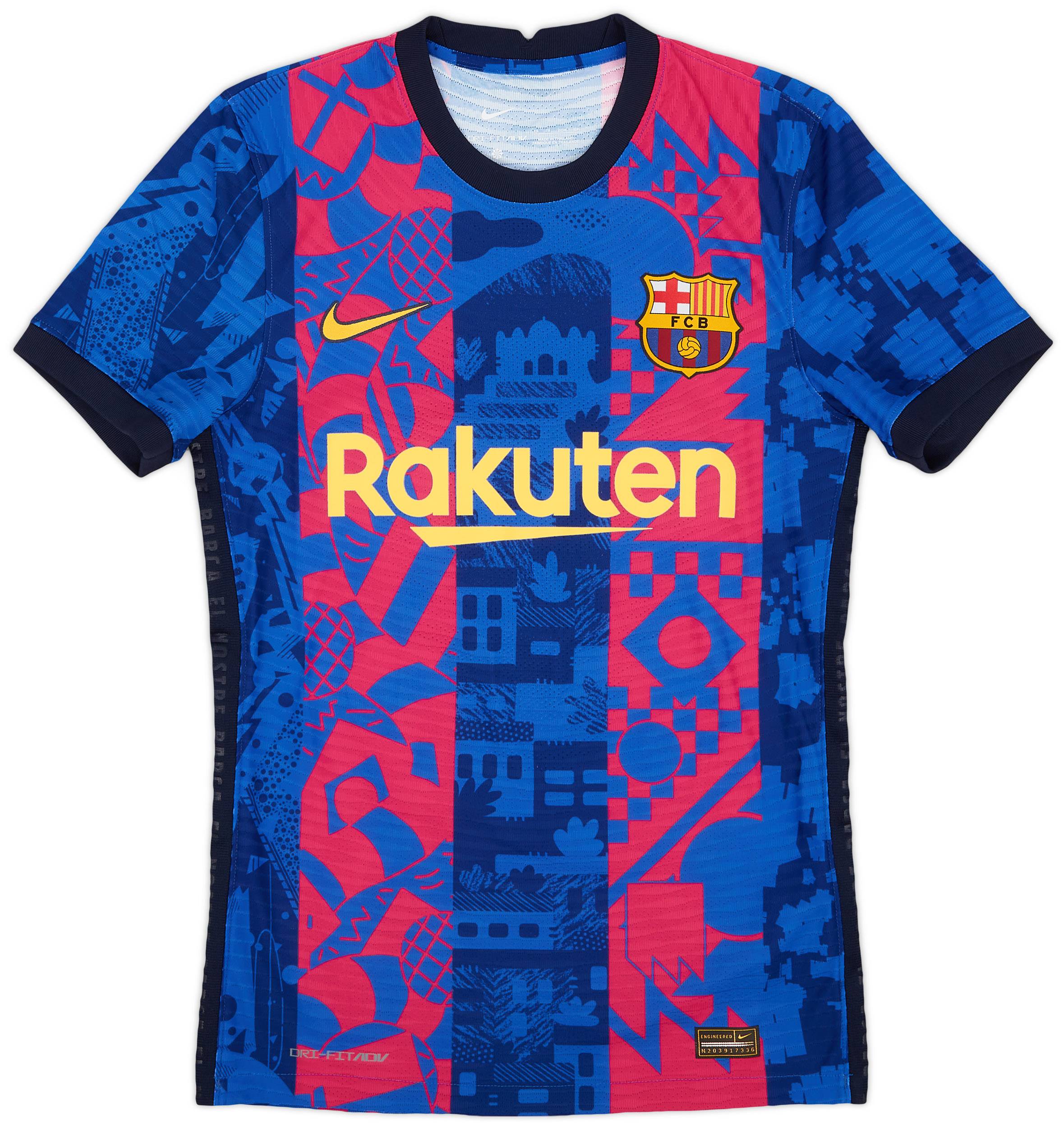 2021-22 Barcelona Authentic Third Shirt - 10/10 - (XS)