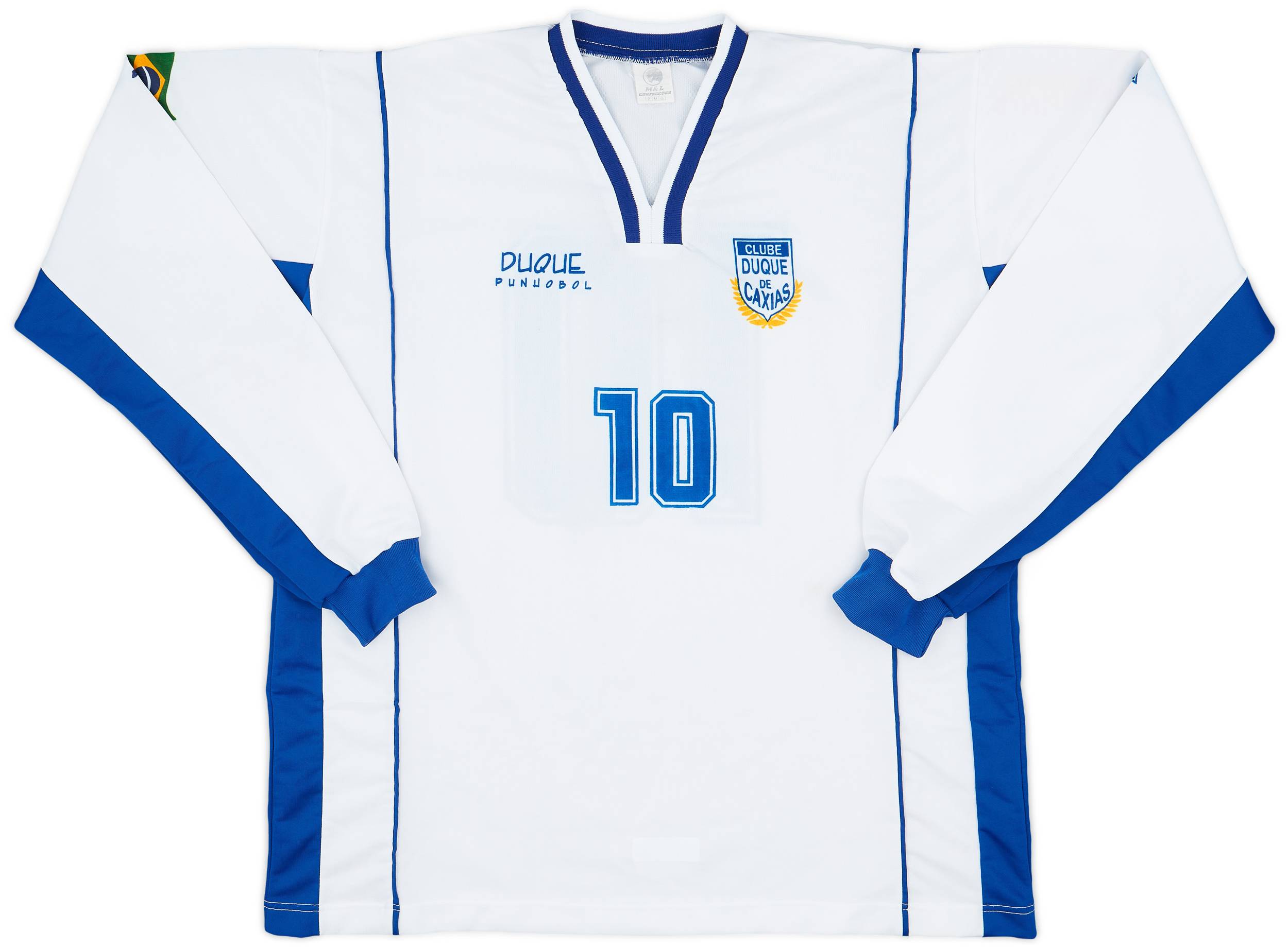 1990s Clube Duque de Caxias (Curitiba) Home L/S Shirt #10 - 9/10 - (L)