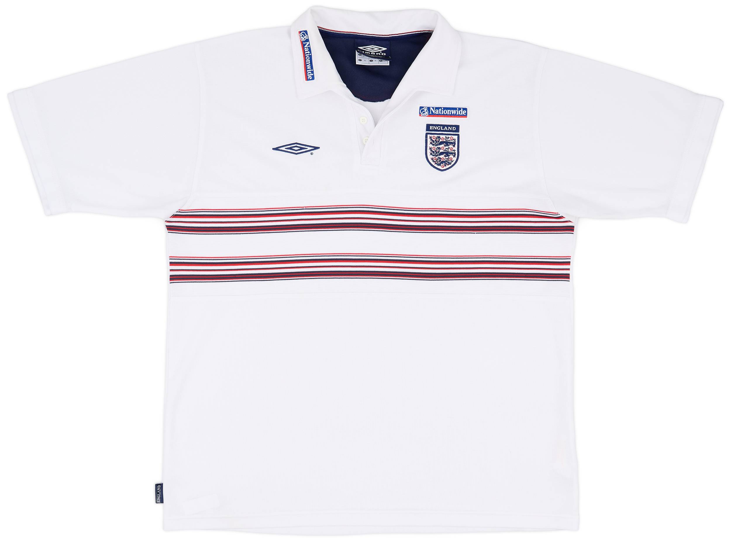 2002-03 England Umbro Polo Shirt - 7/10 - (XL)