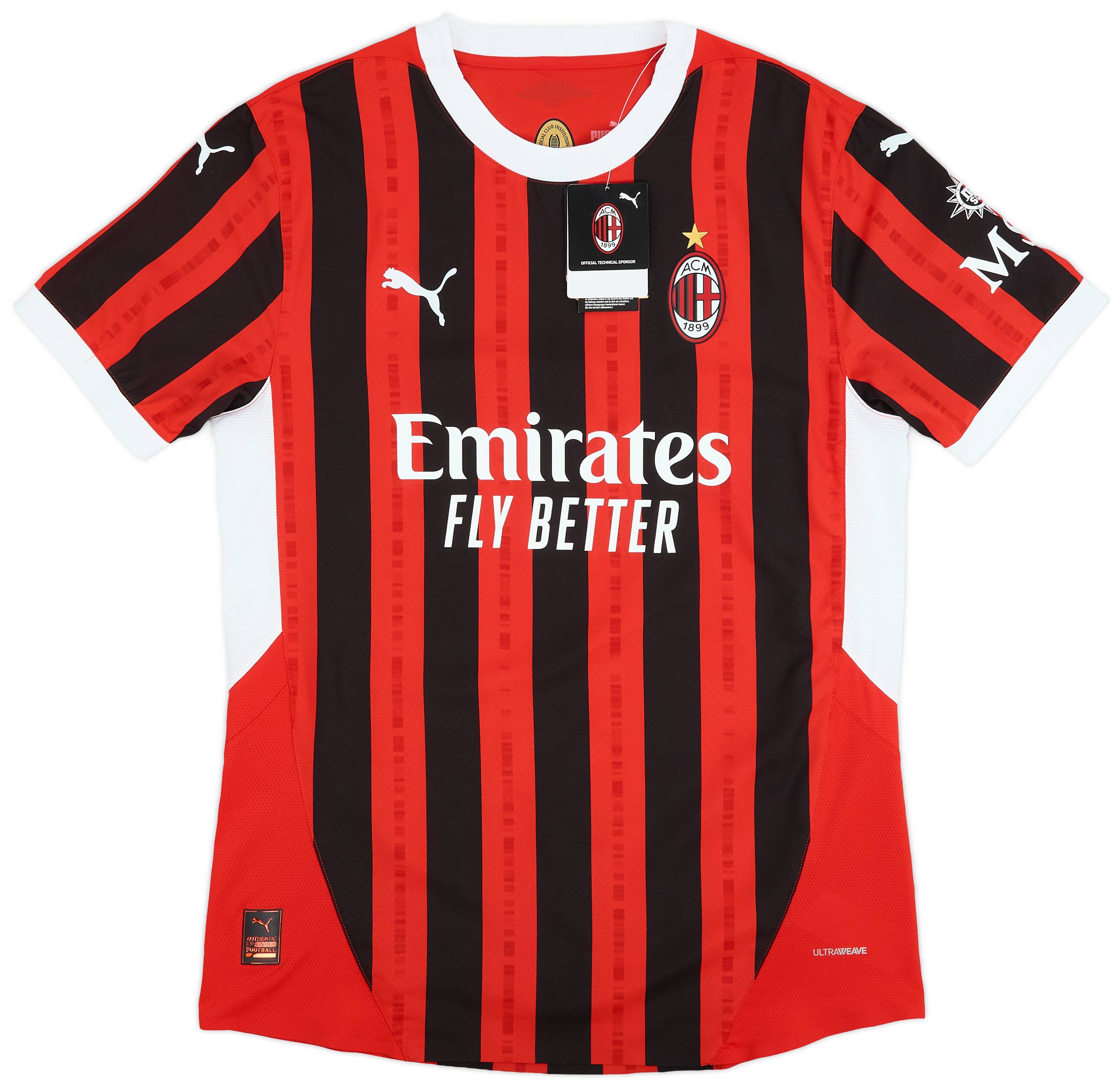 2024-25 AC Milan Authentic Home Shirt