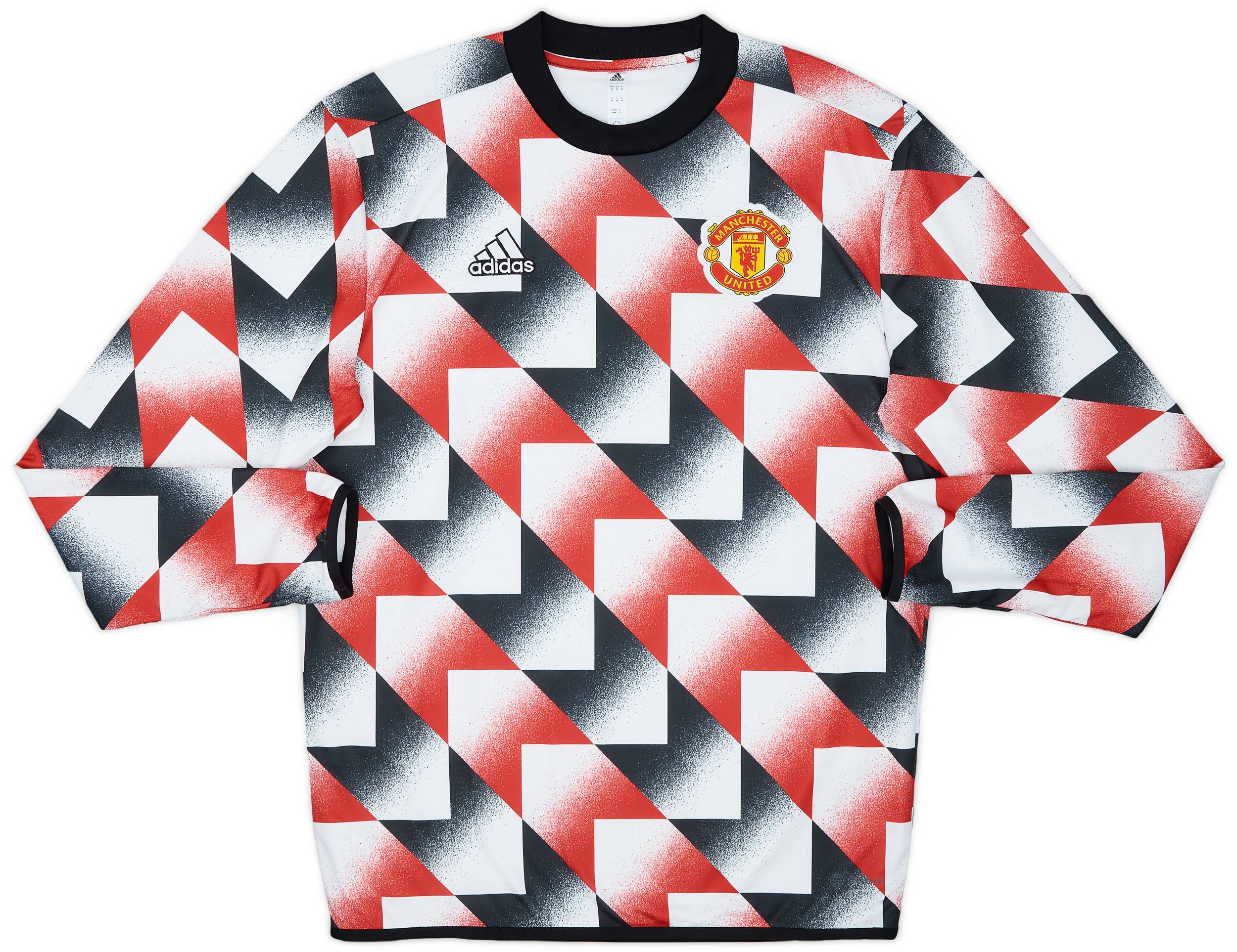 2022-23 Manchester United adidas Pre Match Training Top - 10/10 - (M)