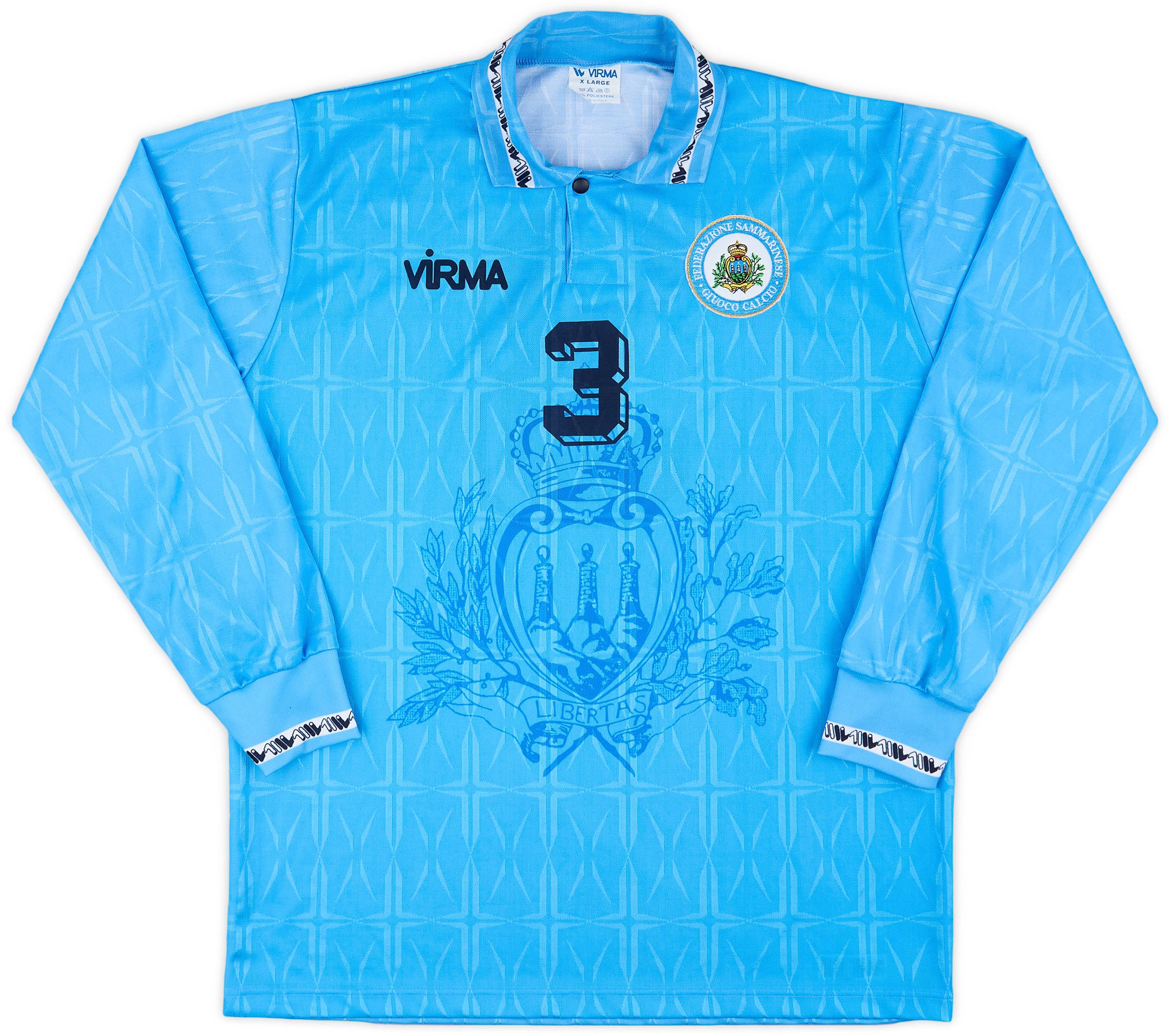 1995 San Marino Match Issue Home Shirt #3