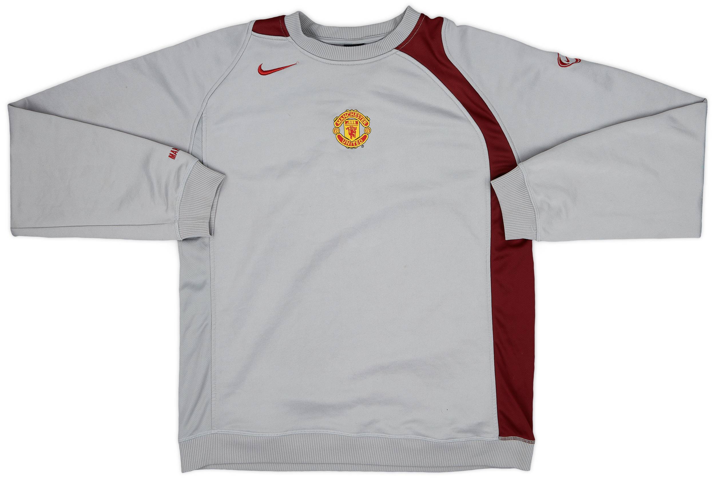 2004-05 Manchester United Nike Sweat Top - 8/10 - (XL)