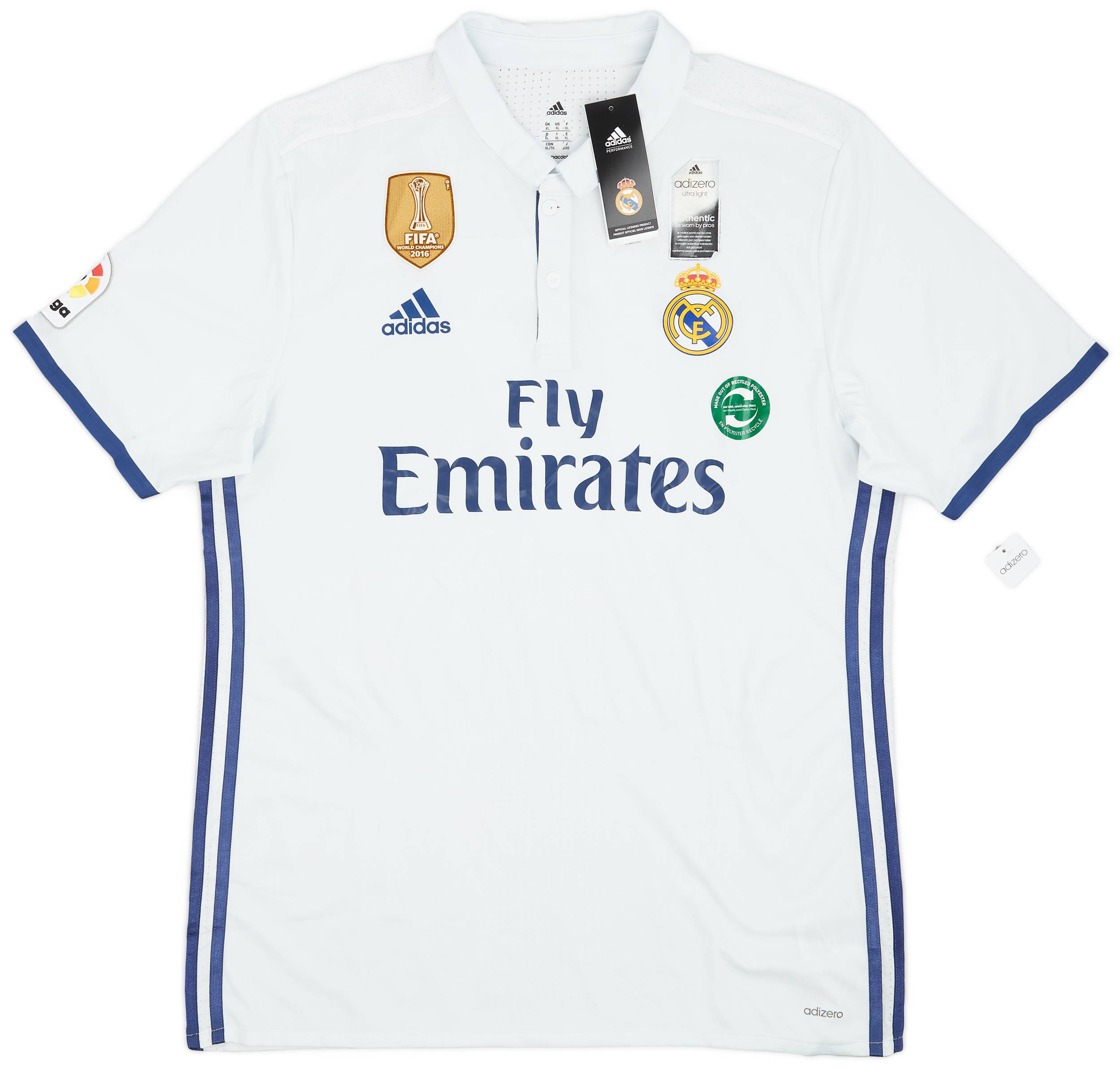 2016-17 Real Madrid Authentic Home Shirt Lucas V. #17 (XL)