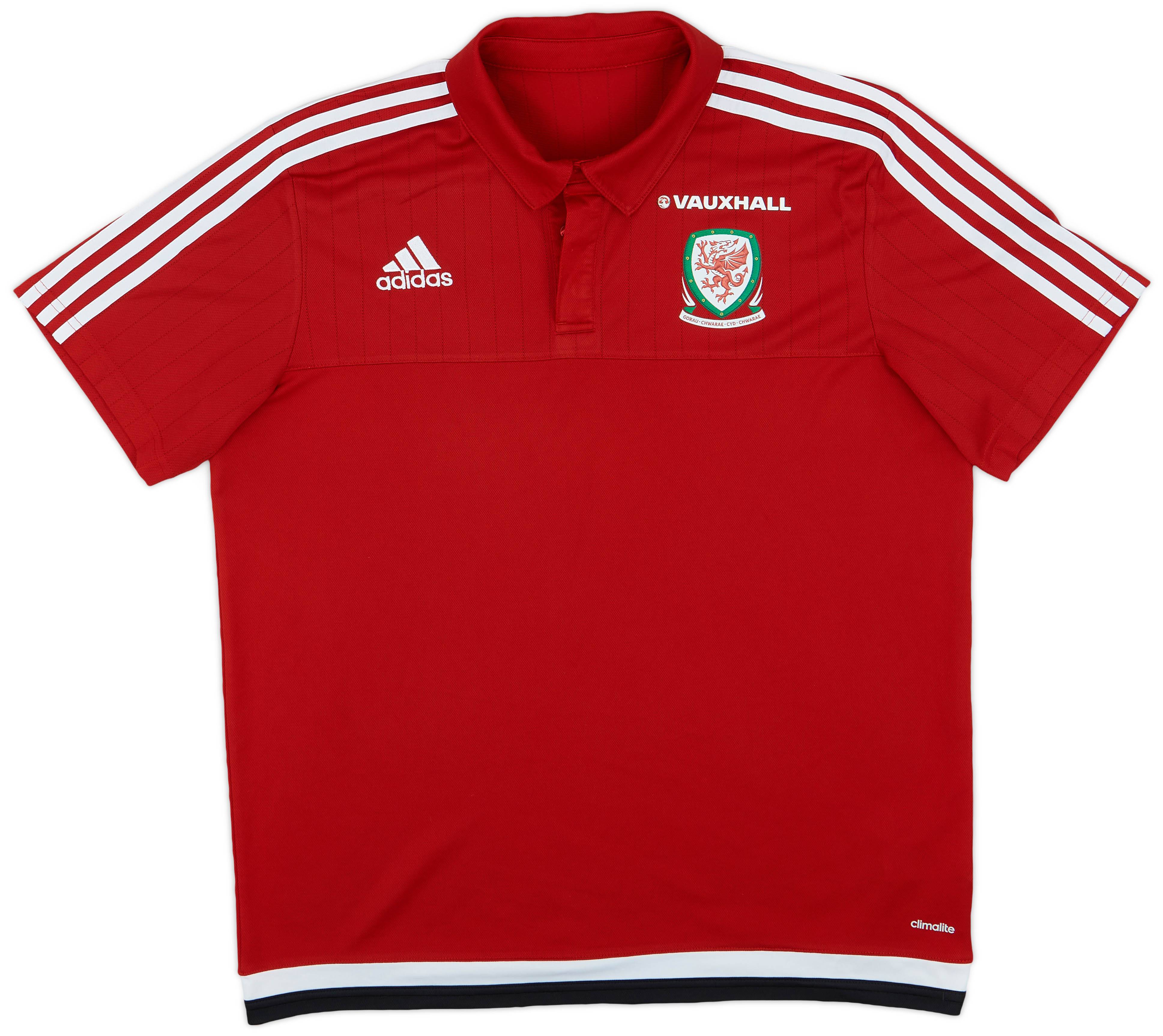 2016-17 Wales adidas Polo Shirt - 8/10 - (L)