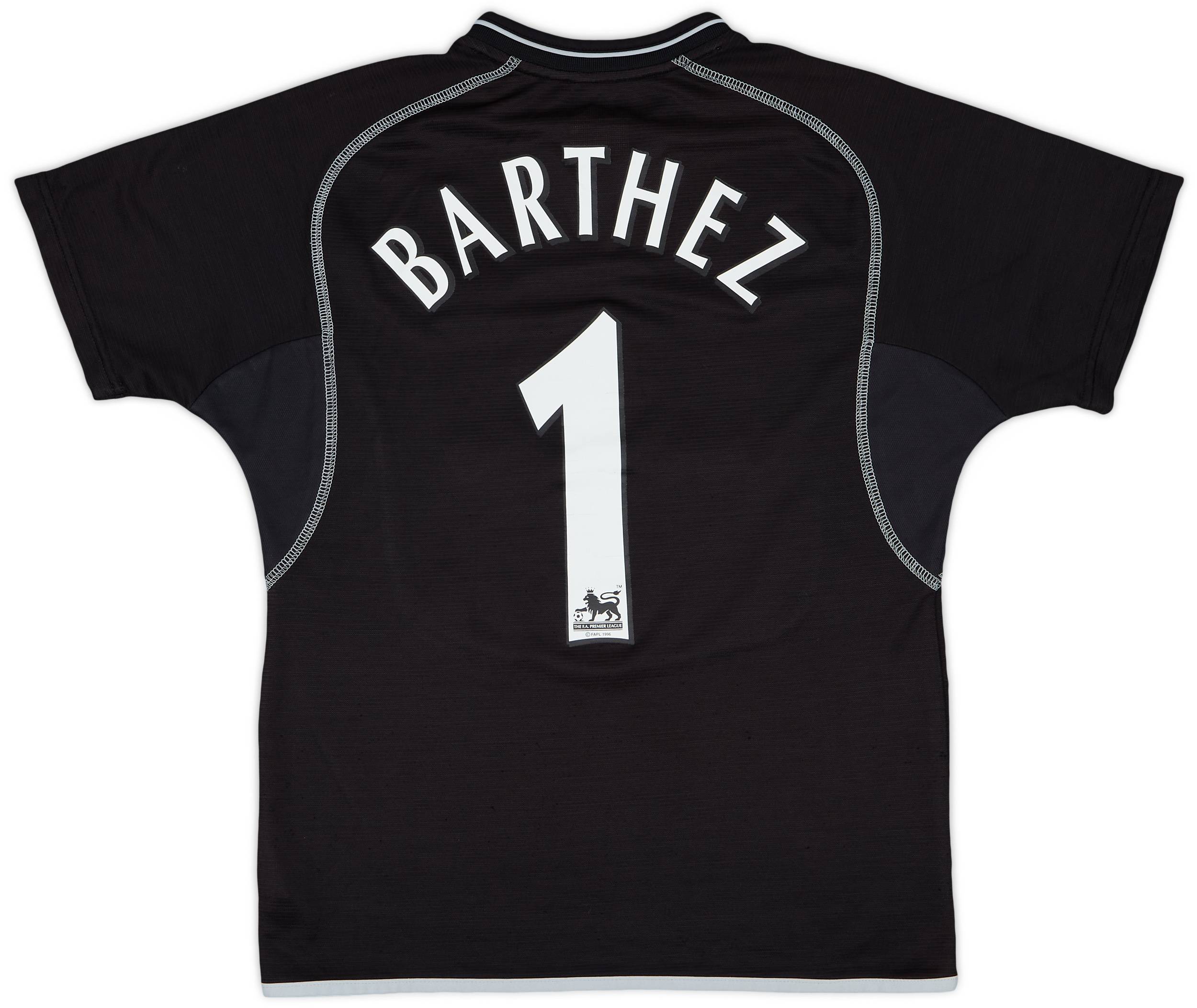 2000-02 Manchester United GK S/S Shirt Barthez #1 - 8/10 - (L.Boys)