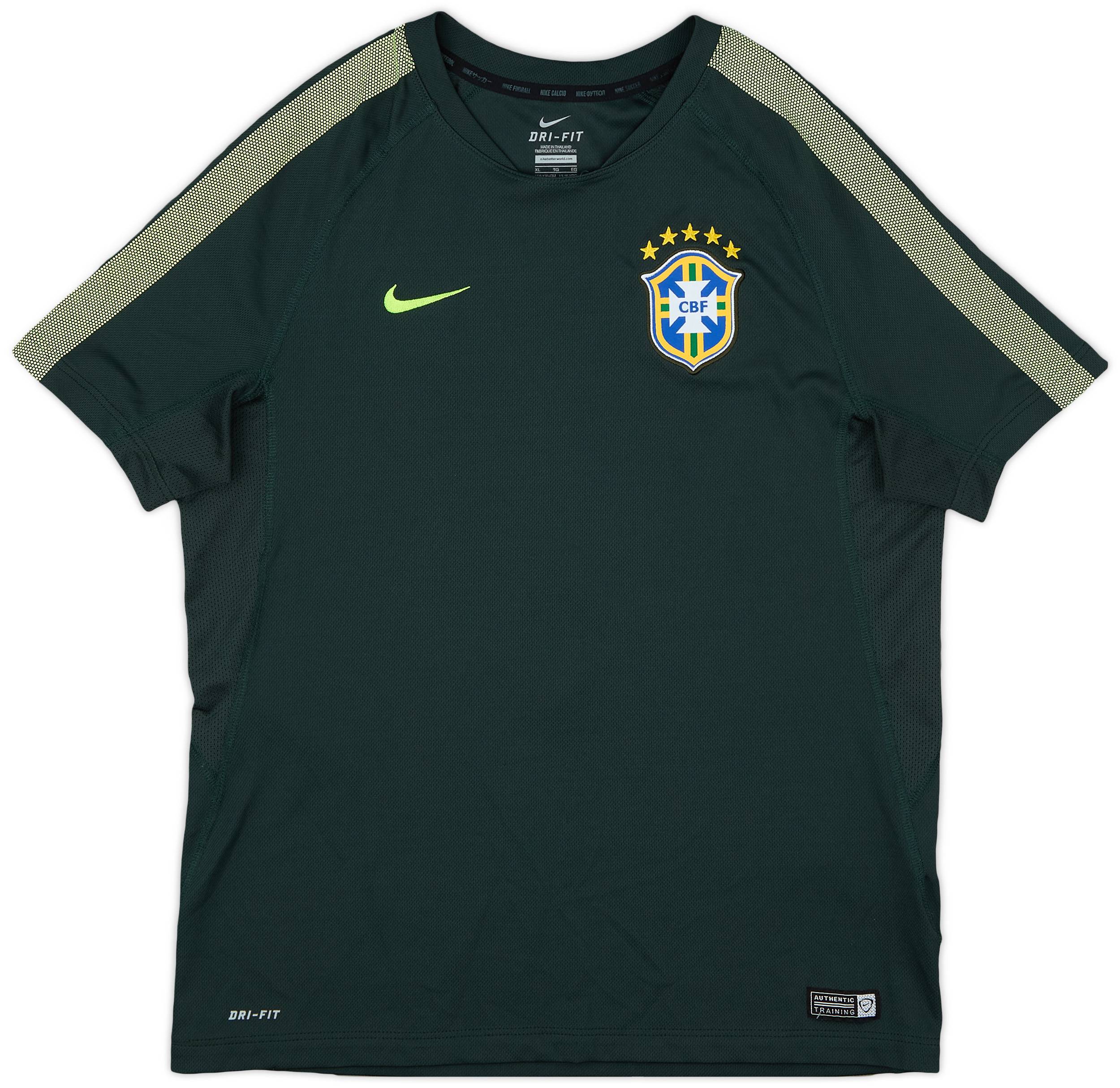 2014-15 Brazil Nike Training Shirt - 9/10 - (XL.Boys)