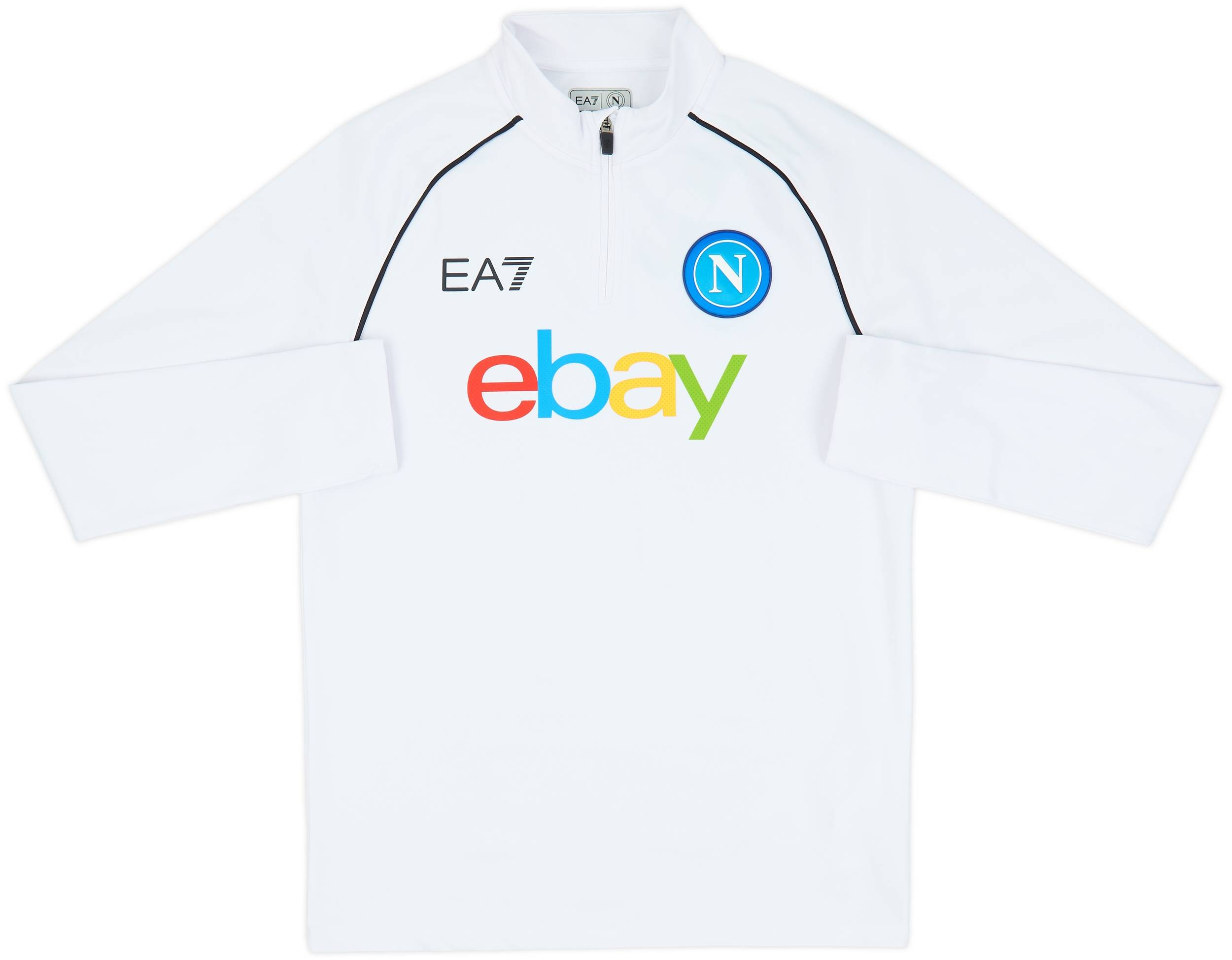 2023-24 Napoli EA7 1/4 Zip Training Top