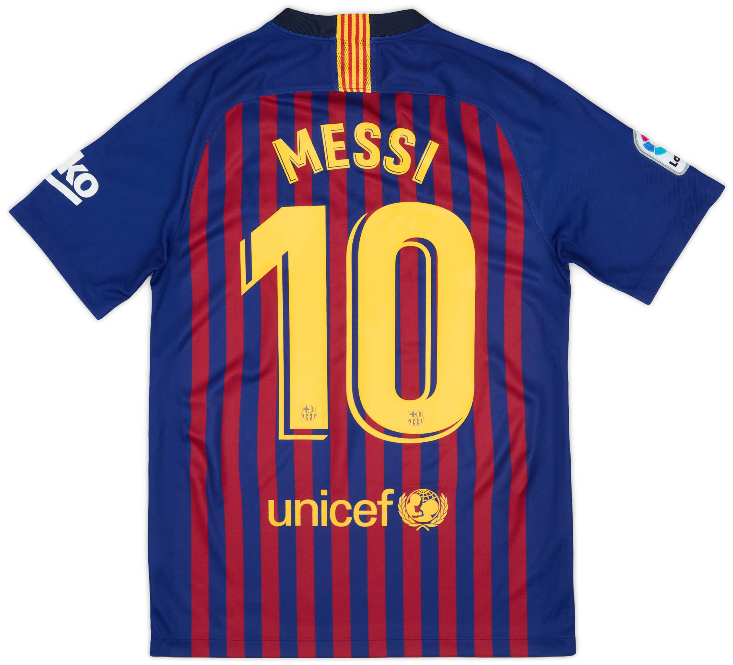 2018-19 Barcelona Home Shirt Messi #10 - 9/10 - (S)