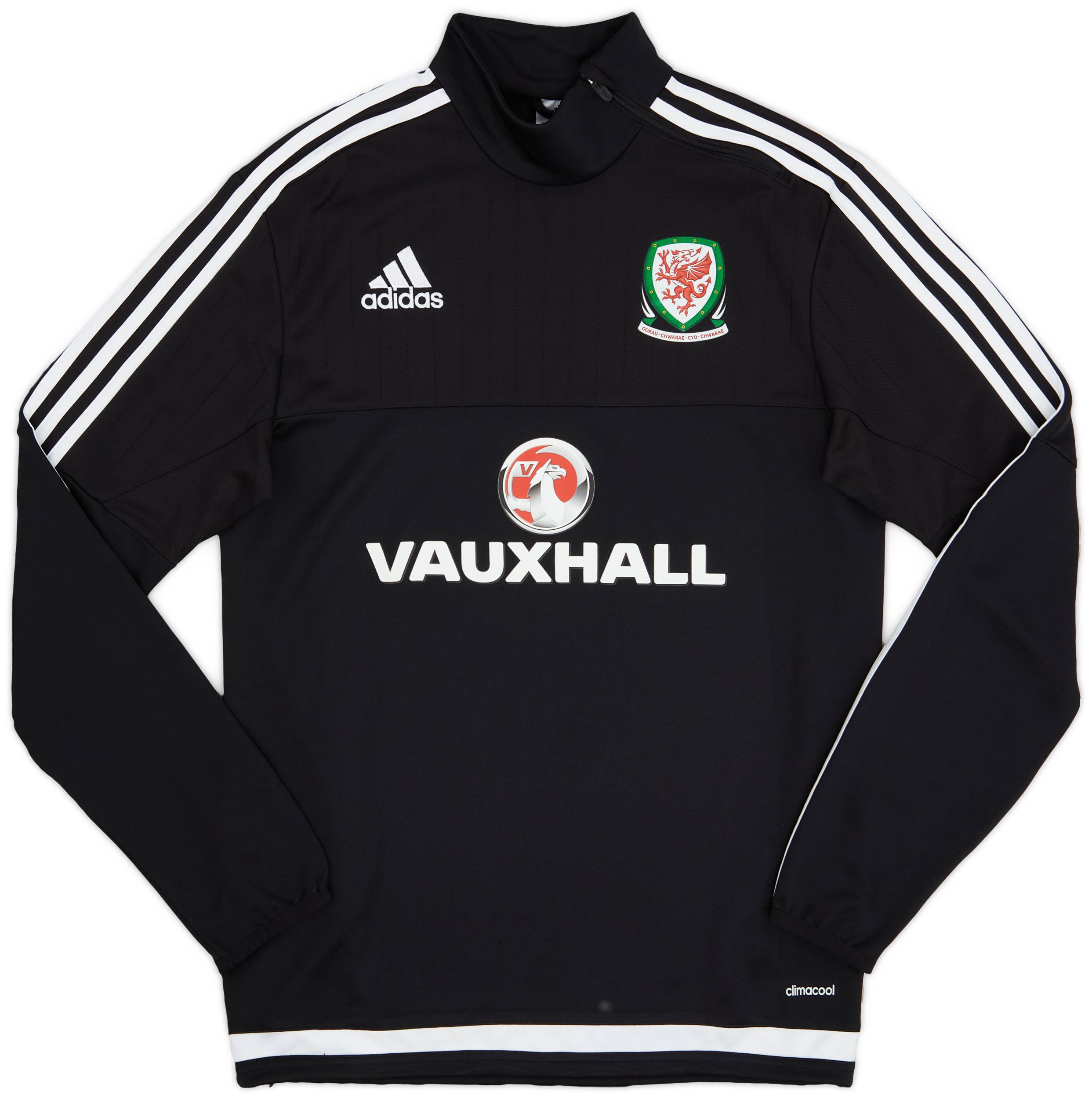 2015-16 Wales adidas 1/4 Zip Training Top - As New - (S)