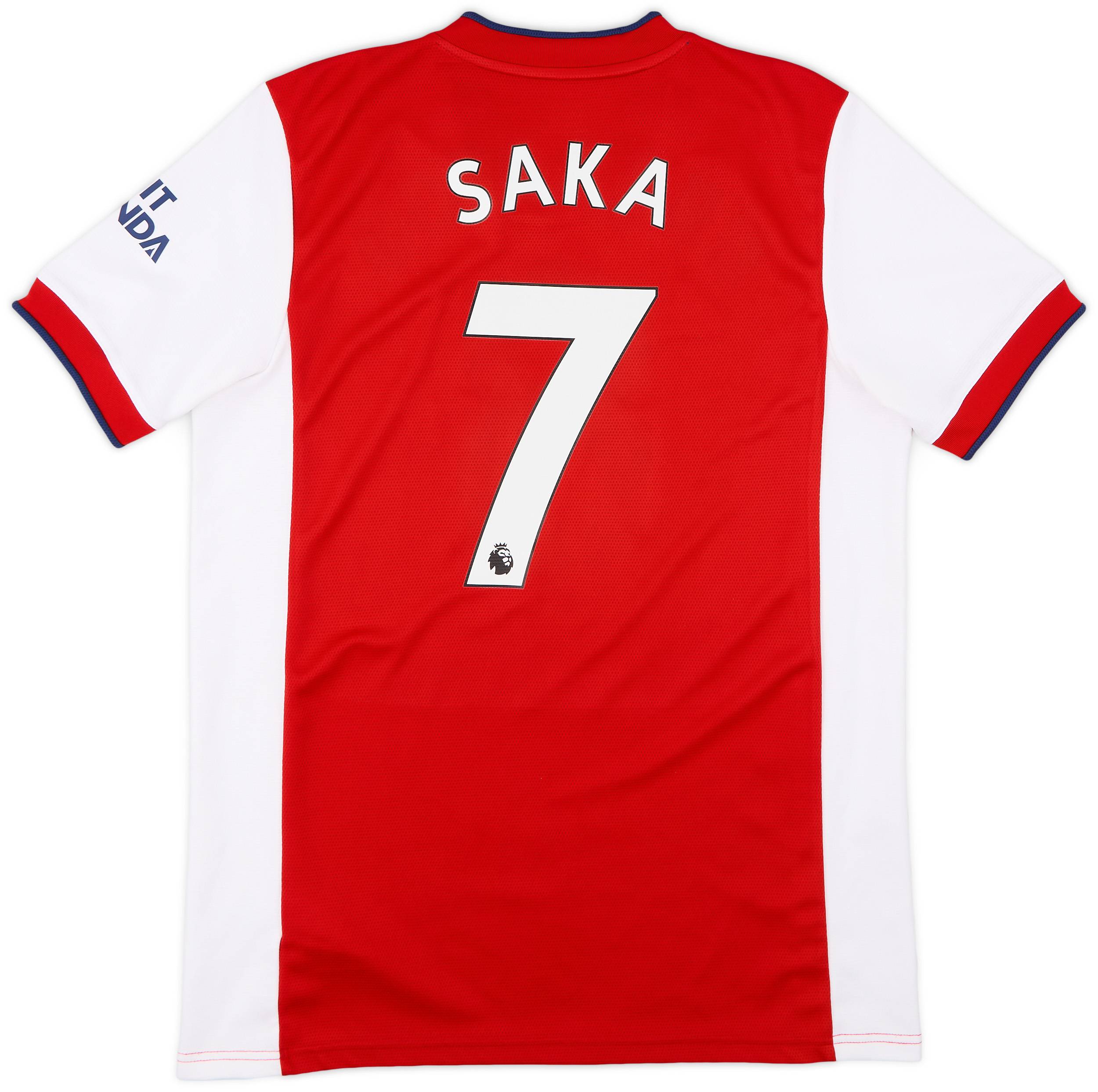 2021-22 Arsenal Home Shirt Saka #7 - 8/10 - (L)