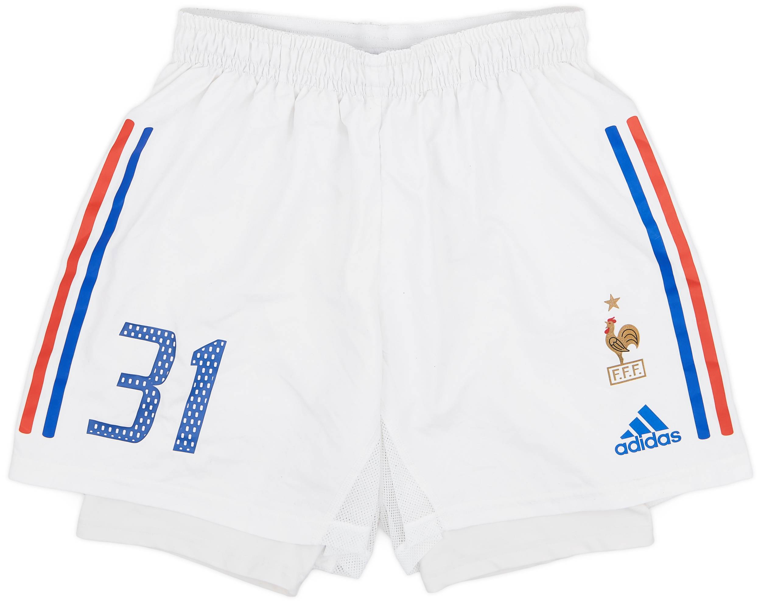 2002-04 France Player Issue Home Shorts #31 - 7/10 - (M)