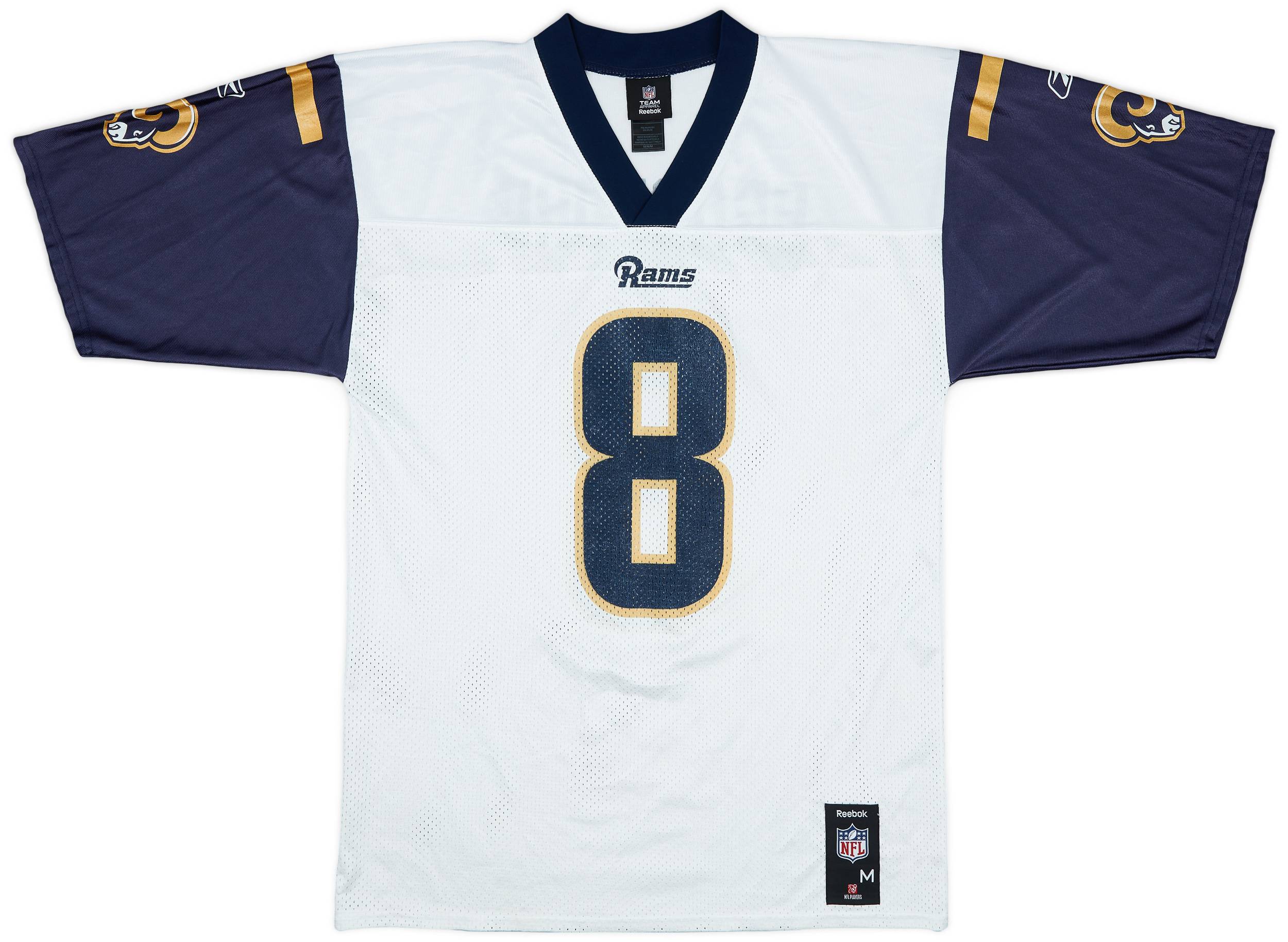2010-11 St Louis Rams Bradford #8 Reebok Replica Away Jersey - 8/10 - (M)