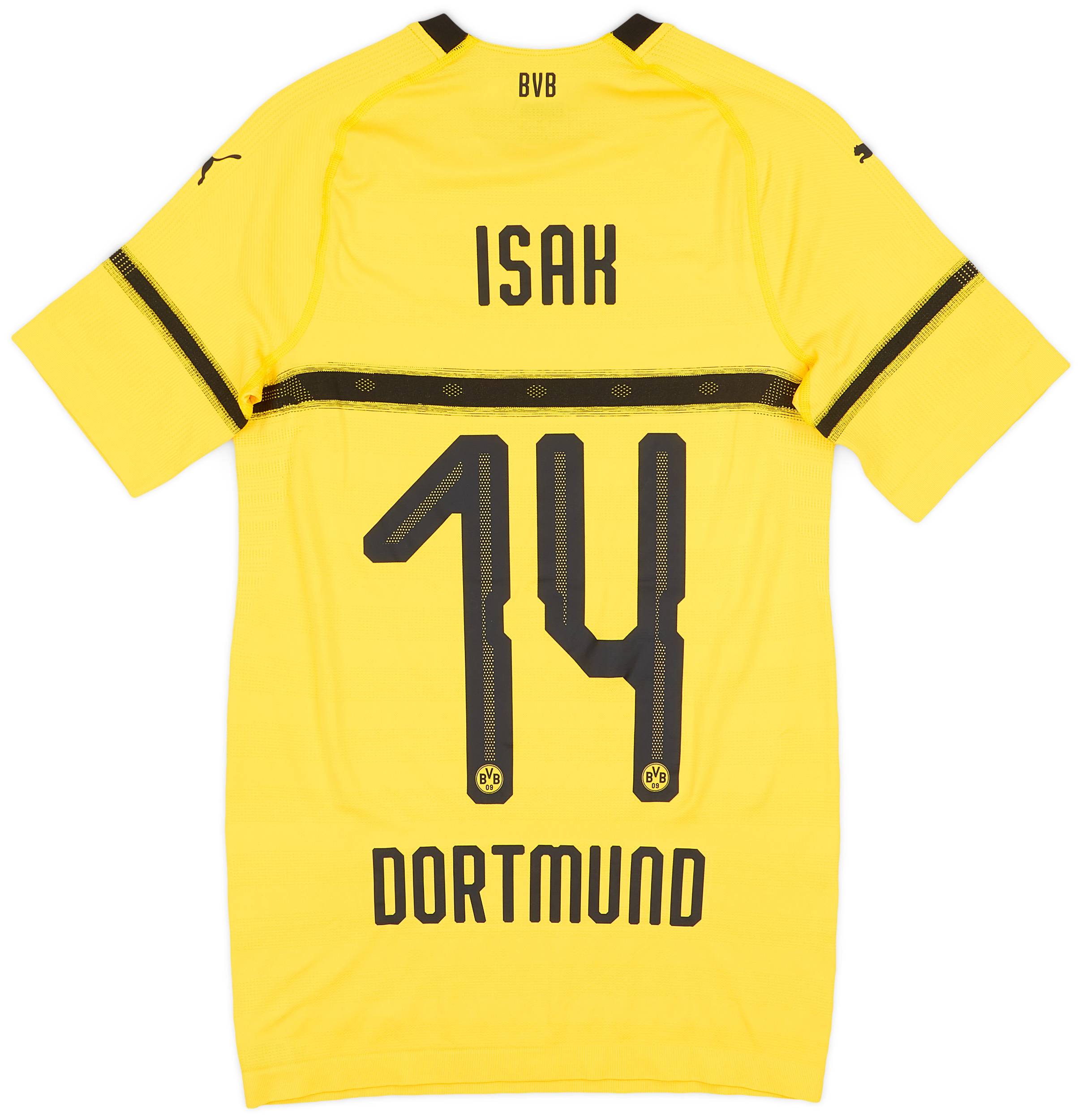 2018-19 Borussia Dortmund Player Issue European Home Shirt Isak #14