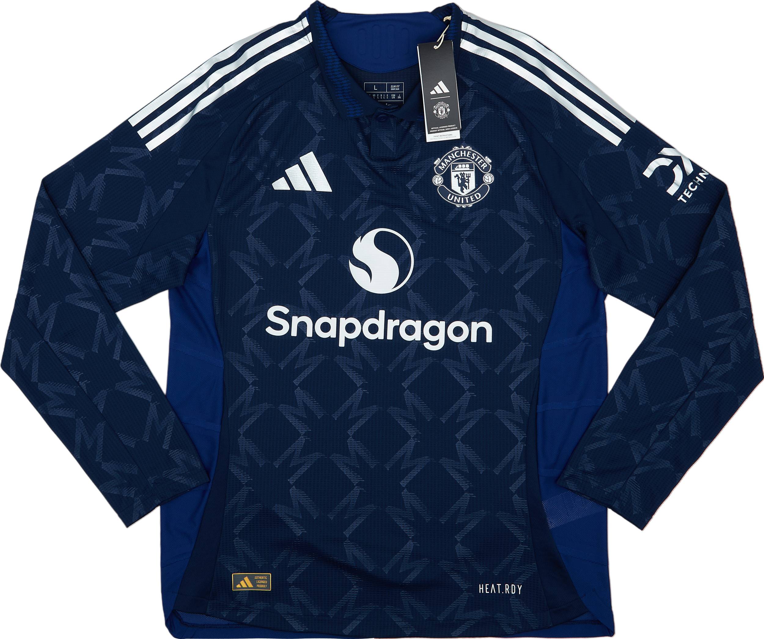 2024 25 Manchester United Authentic Away L S Shirt