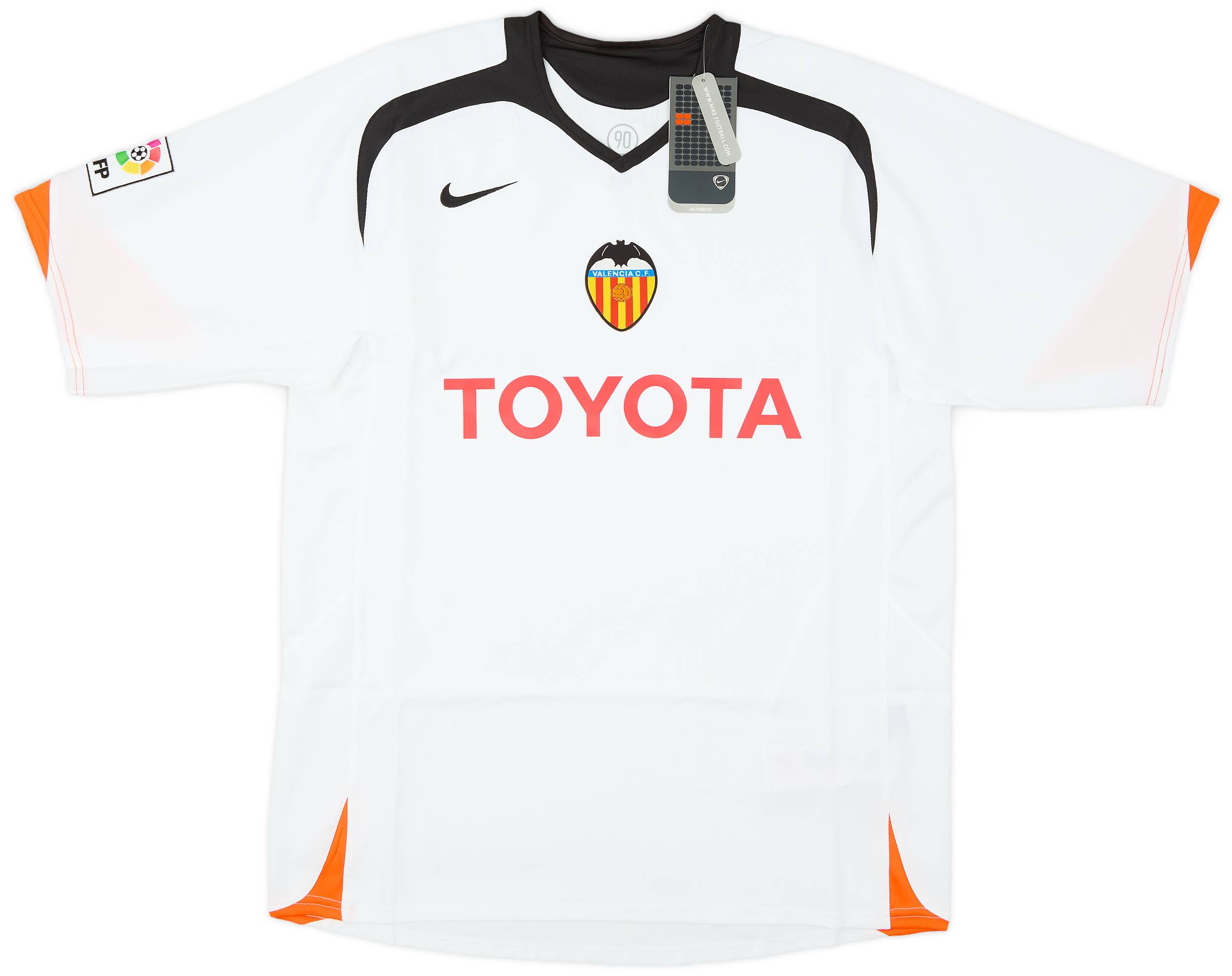 2005-06 Valencia Home Shirt (L)
