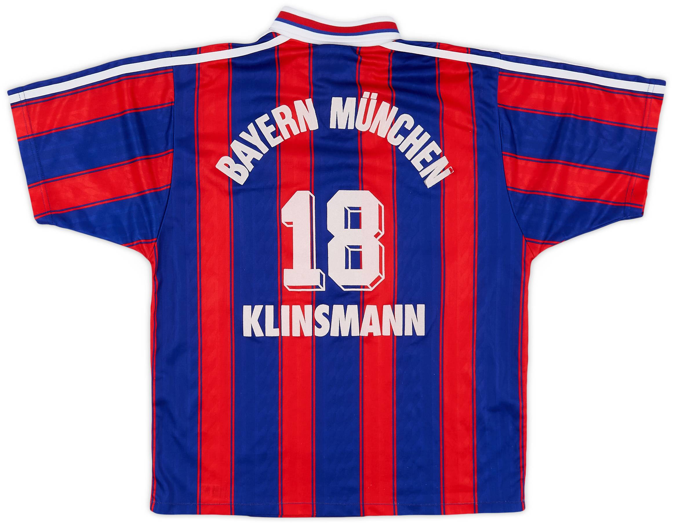 1995-97 Bayern Munich Home Shirt Klinsmann #18 - 7/10 - (S)