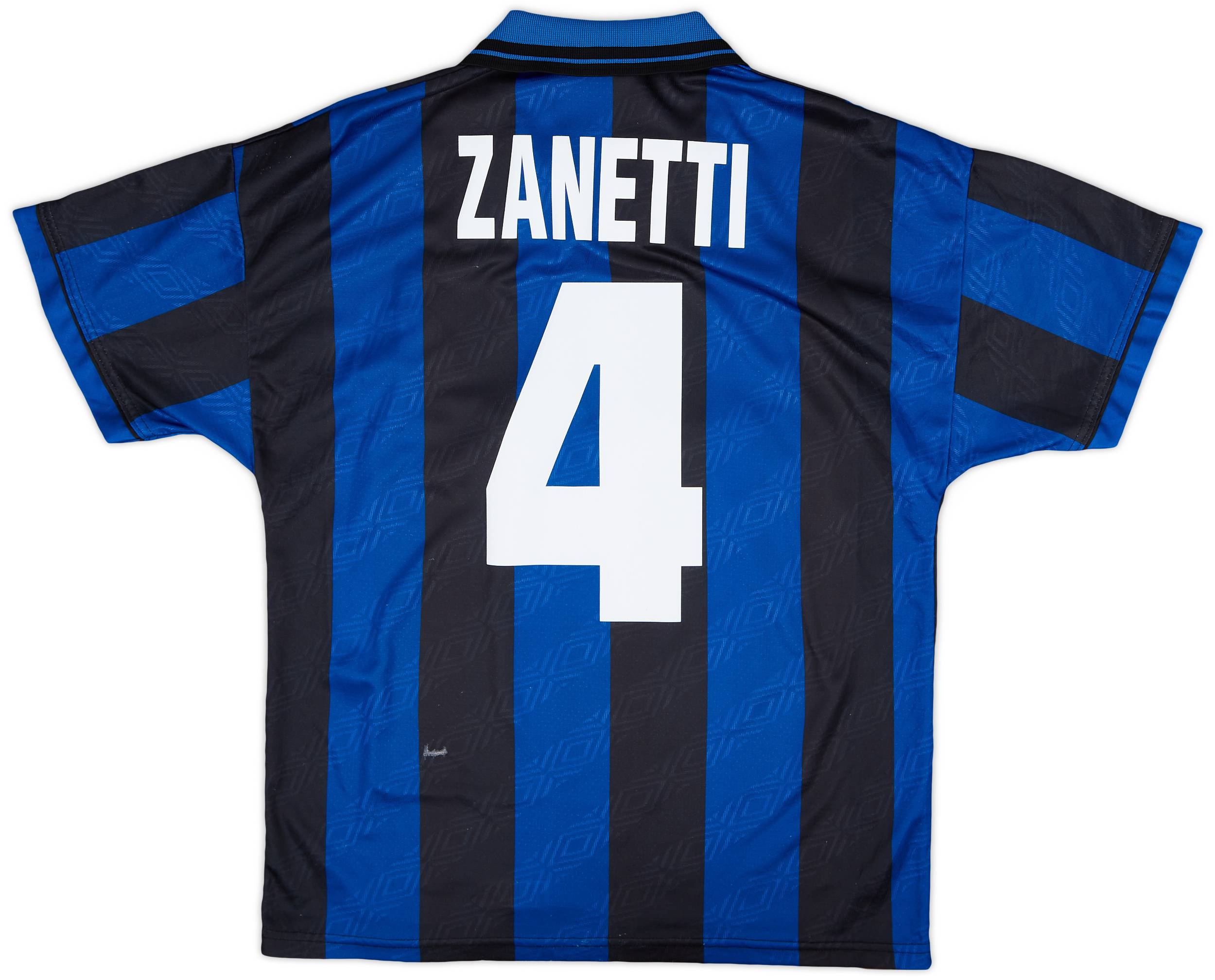1995-96 Inter Milan Home Shirt Zanetti #4 - 5/10 - (M)