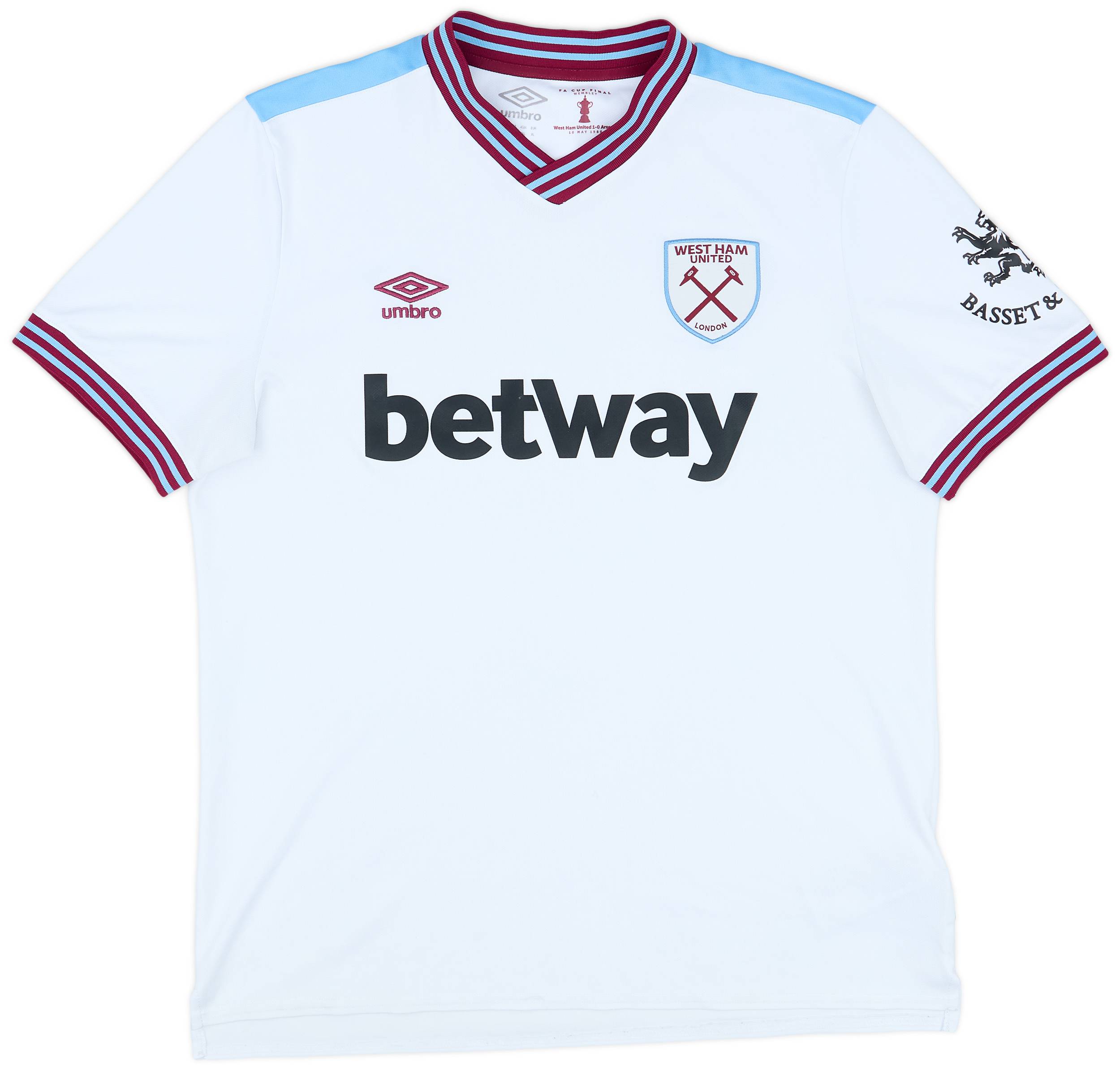2019-20 West Ham Away Shirt - 8/10 - (XL)