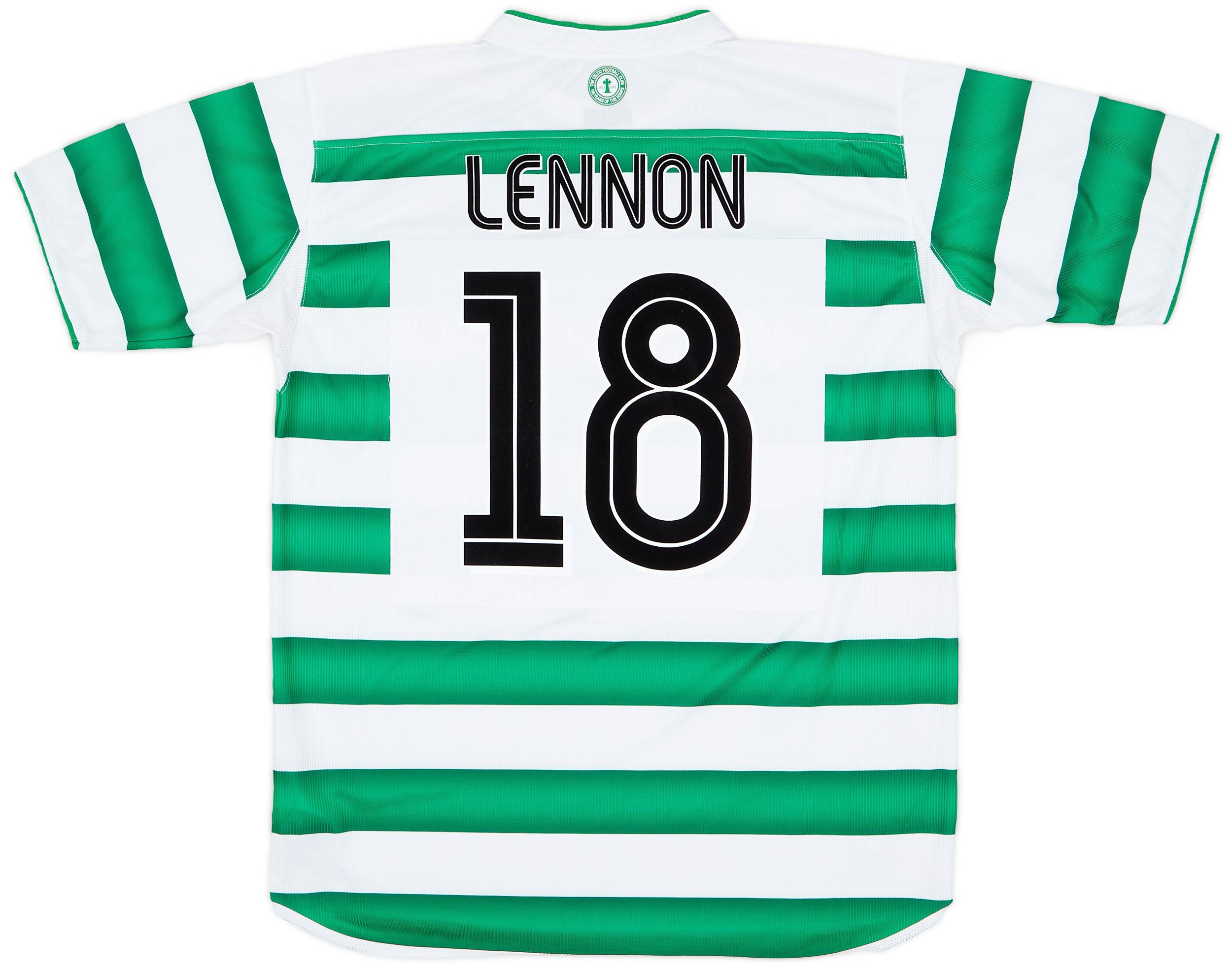 2003-04 Celtic Home Shirt Lennon #18 - 8/10 - (L)