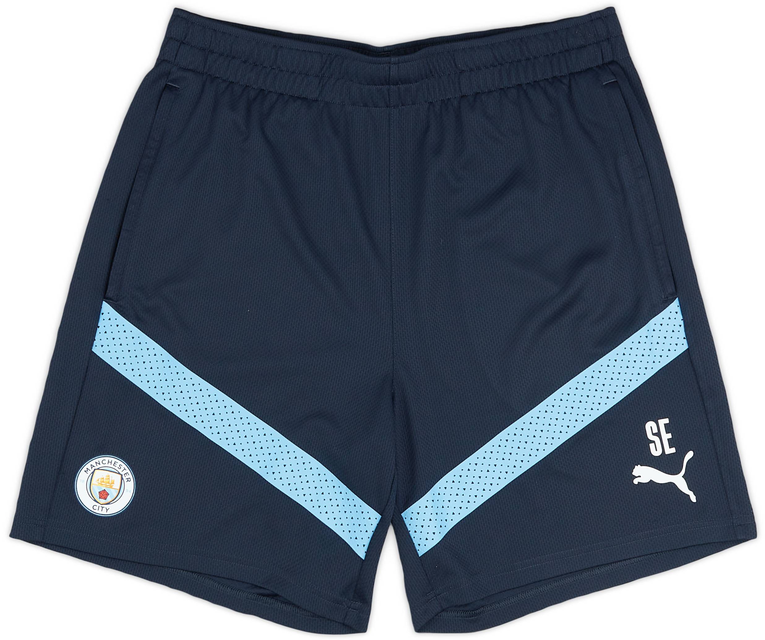 2022-23 Manchester City Staff Issue Training Shorts - 7/10 - (M)
