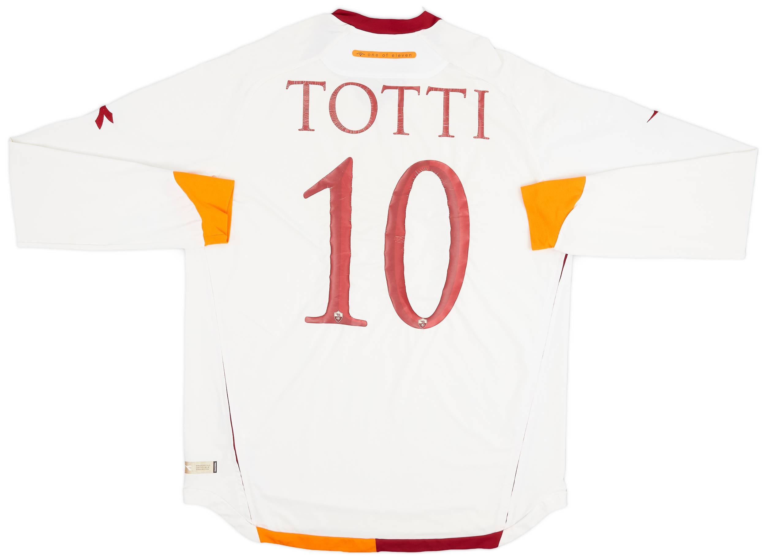 2006-07 Roma Away L/S Shirt Totti #10 - 5/10 - (XXL)