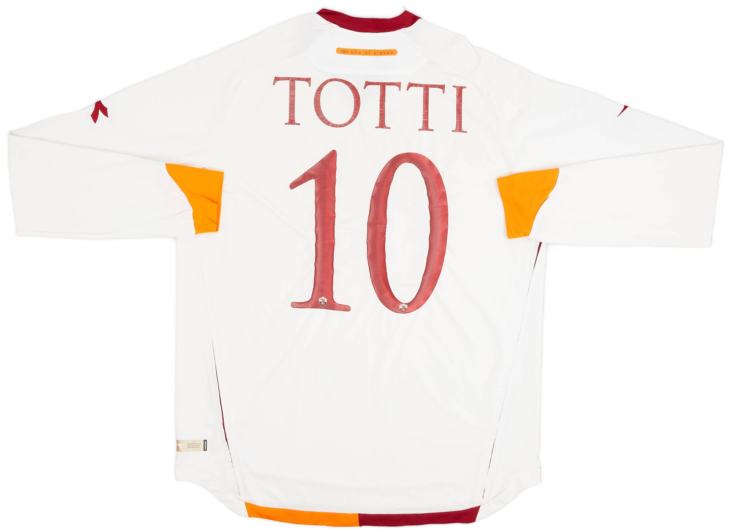 【即納】 Shirt L/S Away Roma 2006-07 Totti (XXL) - 5/10 - #10 ウェア