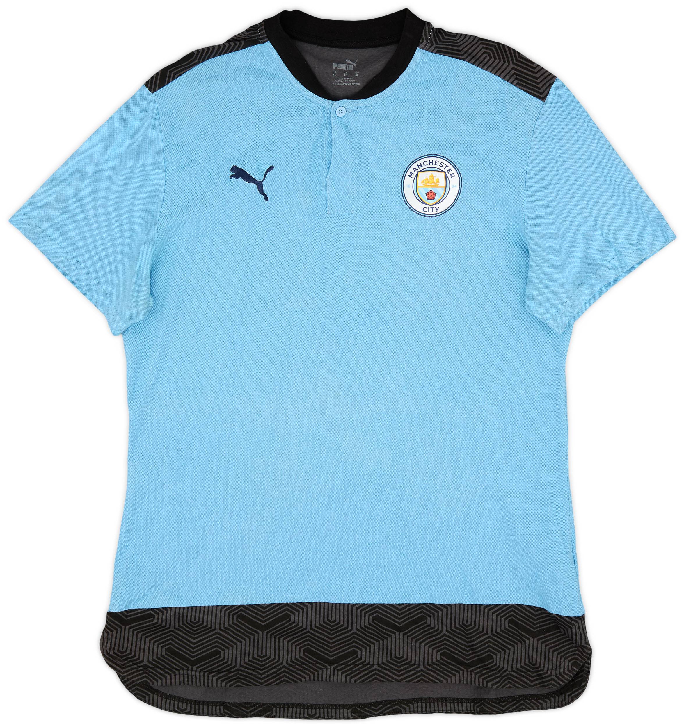 2020-21 Manchester City Puma Polo Shirt - 9/10 - (XL)