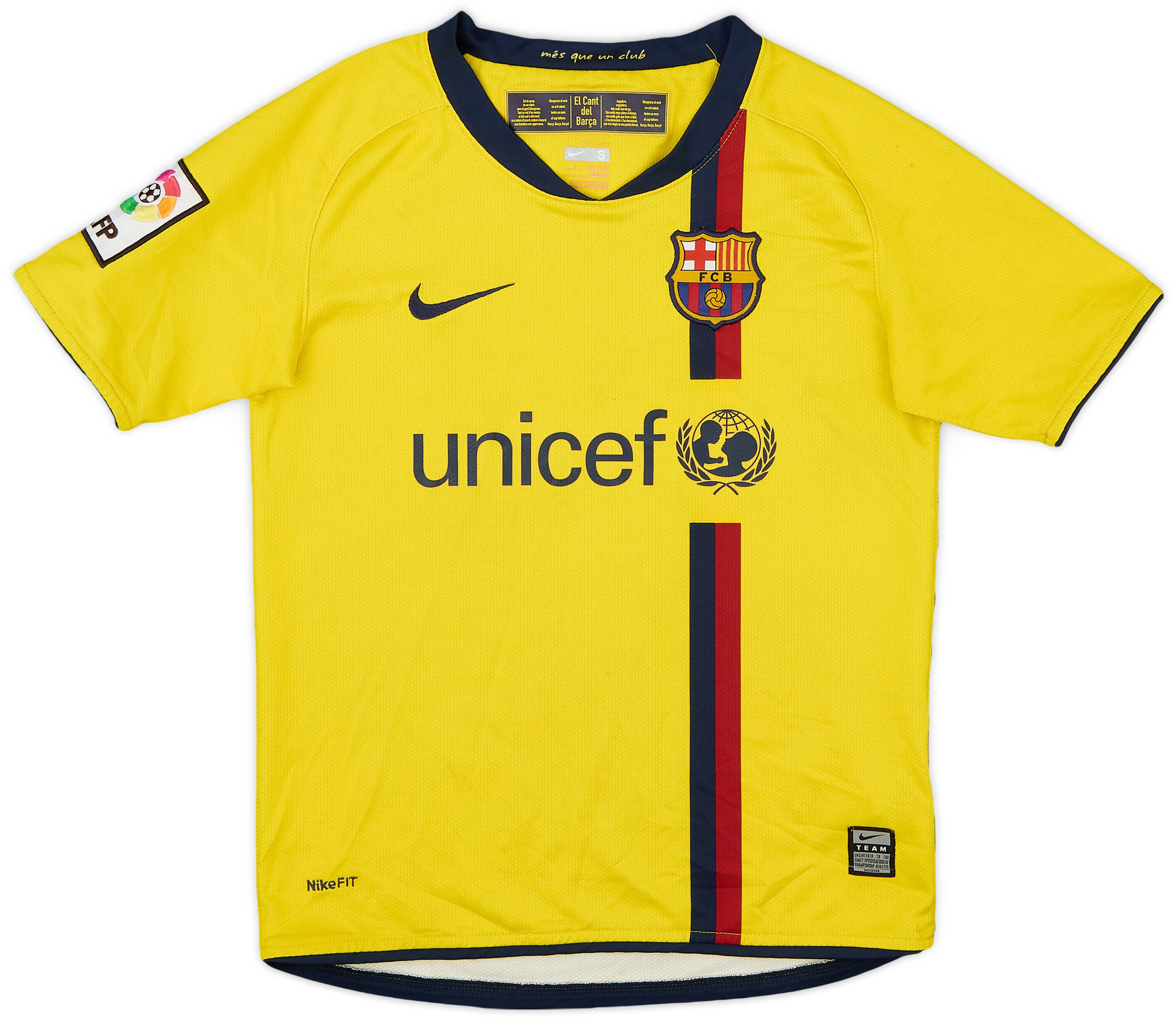 2008-10 Barcelona Away Shirt - 7/10 - (S.Boys)