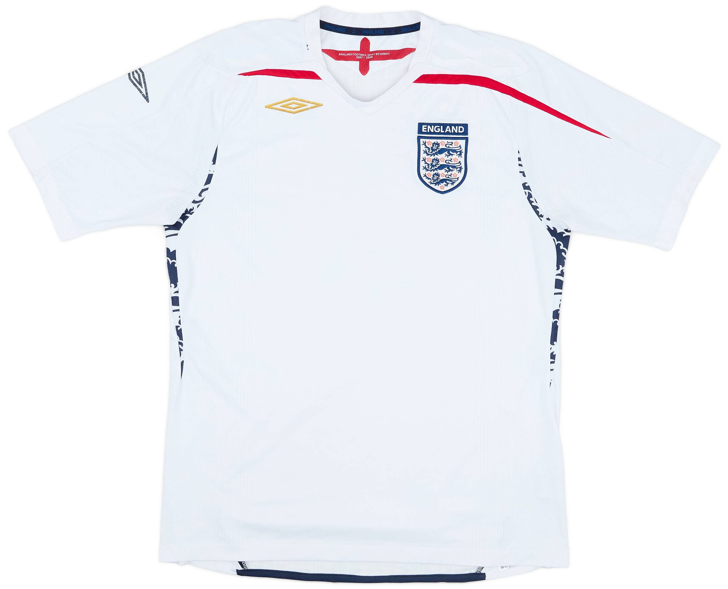 2007-09 England Home Shirt - 4/10 - (L)