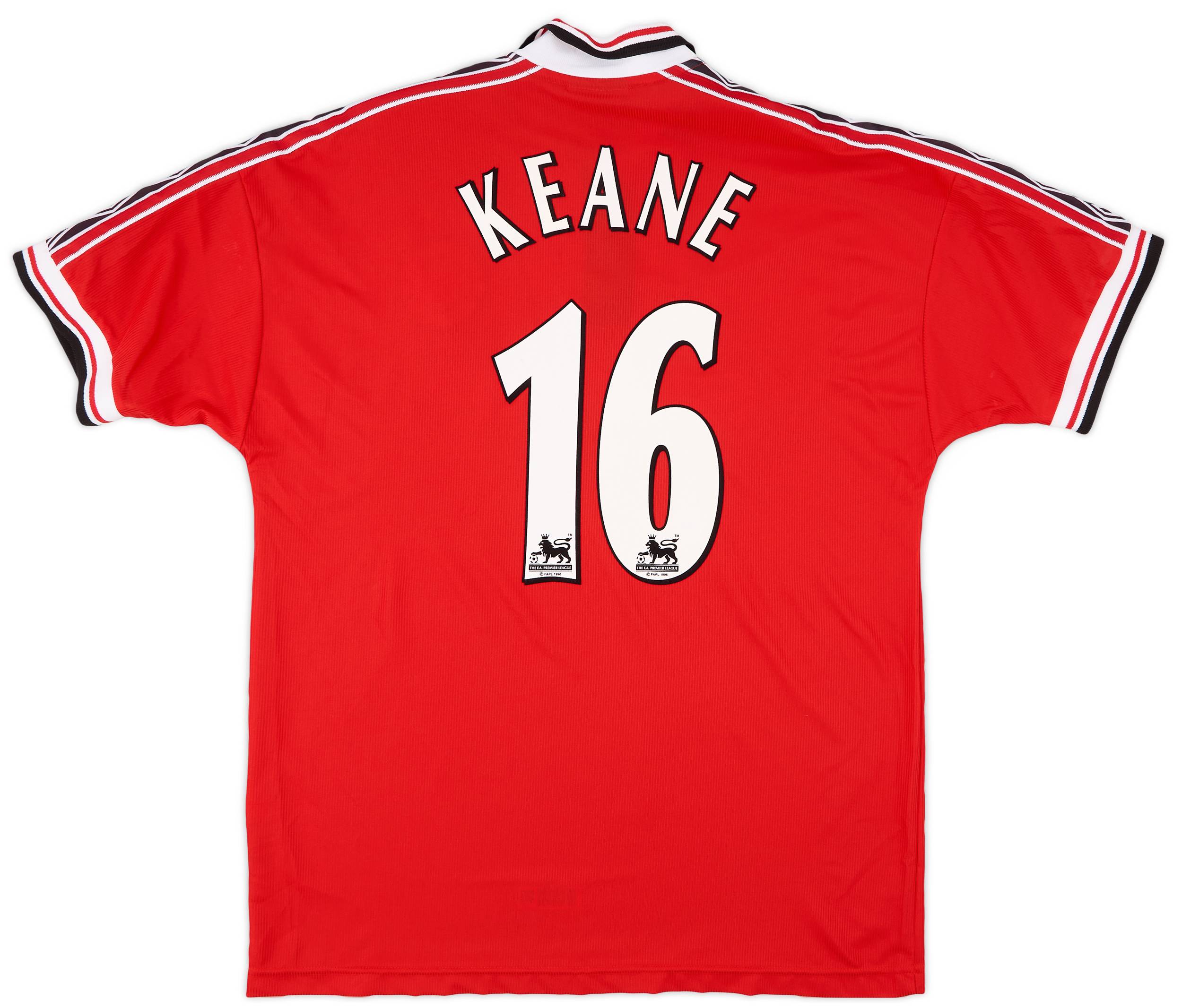 1998-00 Manchester United Home Shirt Keane #16 - 7/10 - (XL)