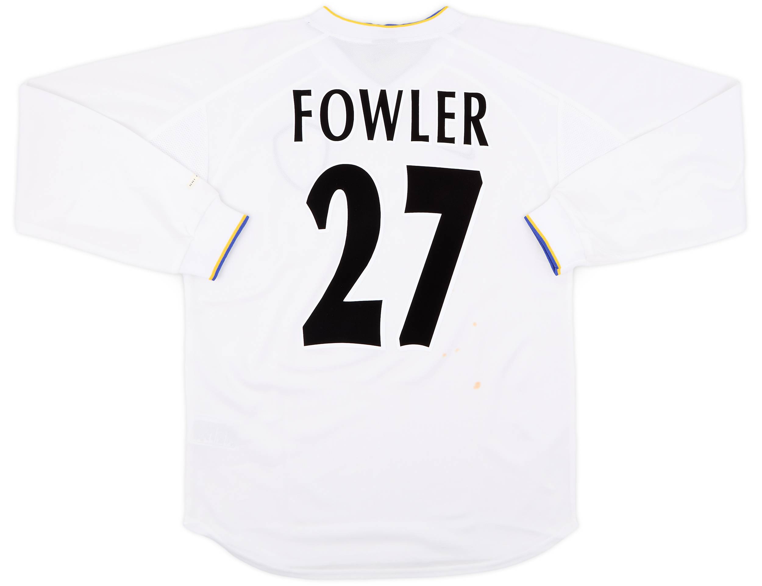2000-02 Leeds United Home L/S Shirt Fowler #27 (S)