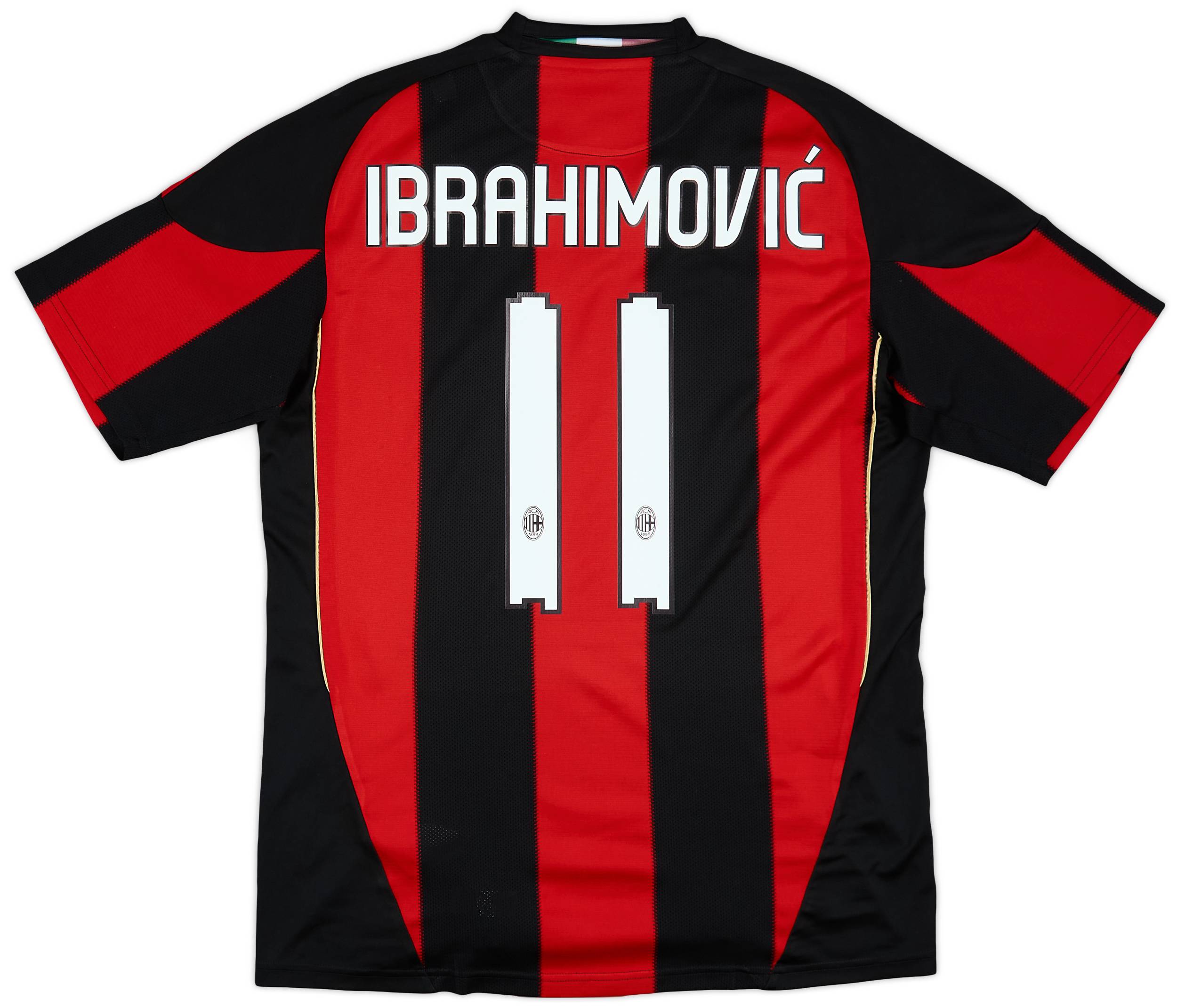 2010-11 AC Milan Home Shirt Ibrahimovic #11 - 6/10 - (M)